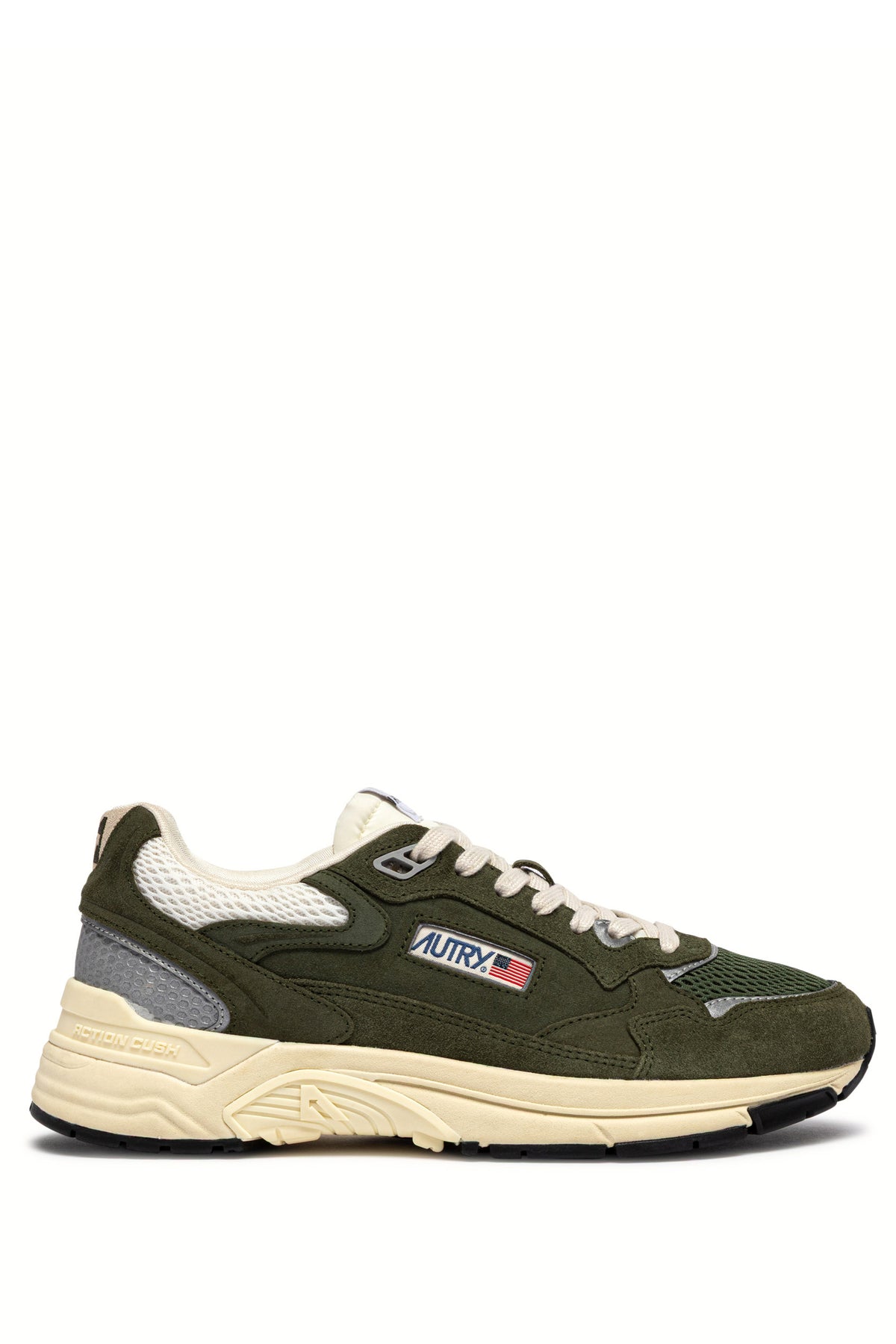 Autry Sneaker Hyperway uomo in camoscio e mesh Salvia/Marshmallow HYLM UM24 SALV/MARSH 