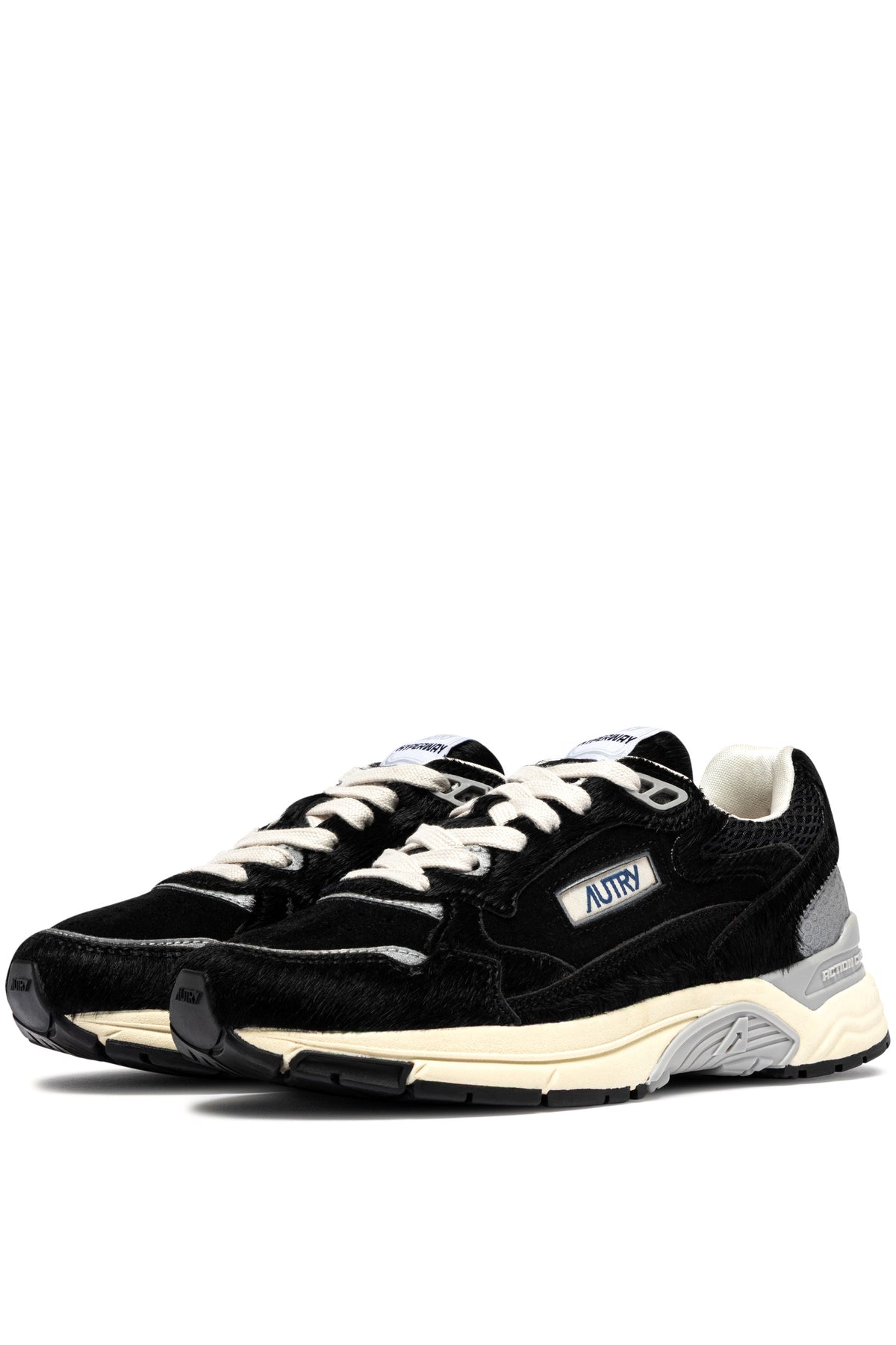 Autry Sneaker Hyperway donna in cavallino-camoscio-mesh total black HYLW WM02 BLK/BLK 