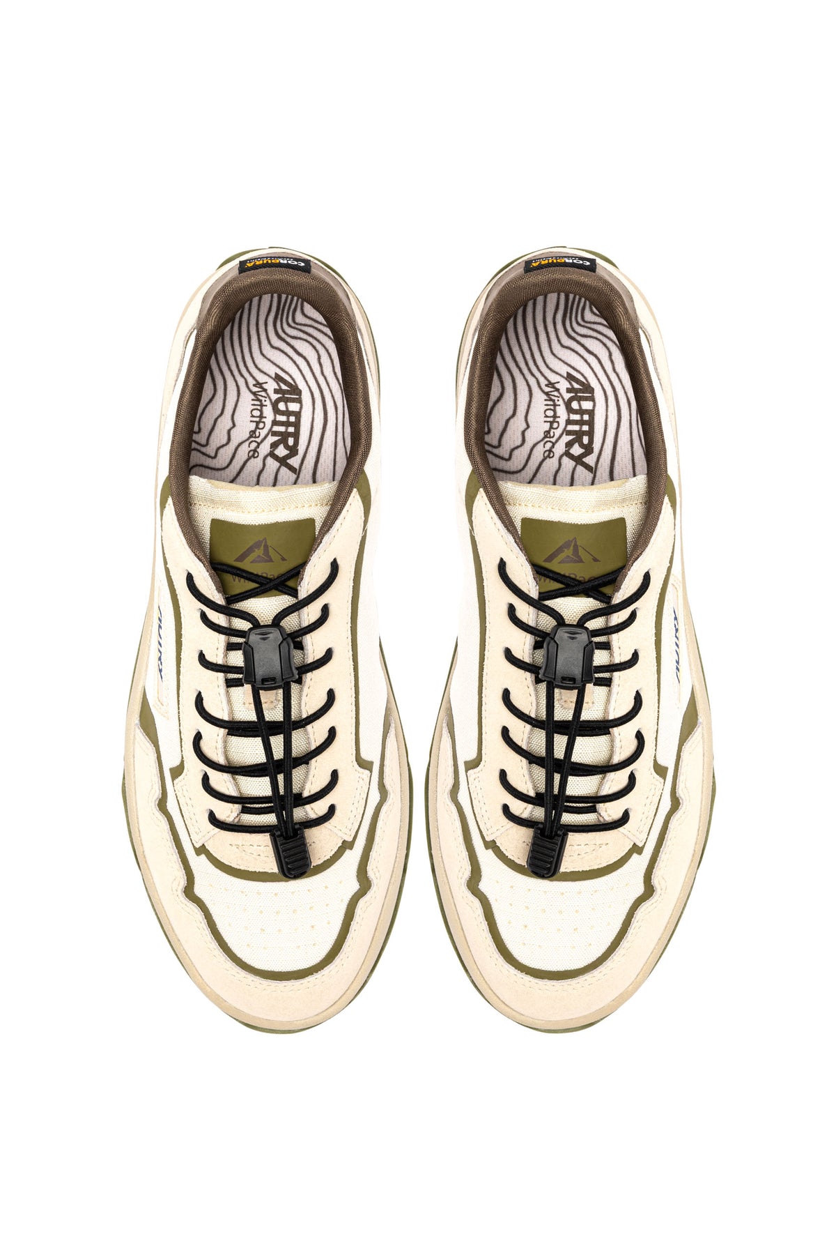 Autry Sneaker Wildpace in ripstop-camoscio-TPU bianco/Olive LDLM MQ02 WIFE/OLIVE 