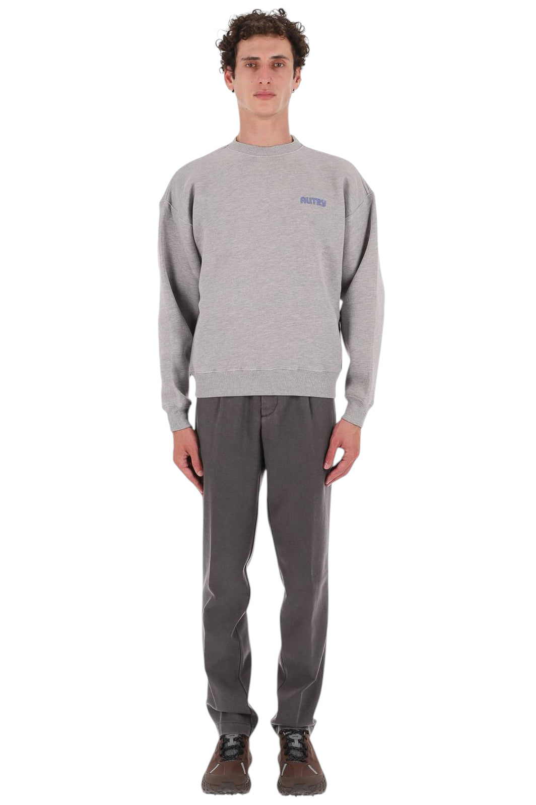 Autry Felpa girocollo in heavy jersey di cotone SWPX 115D MELANGE 