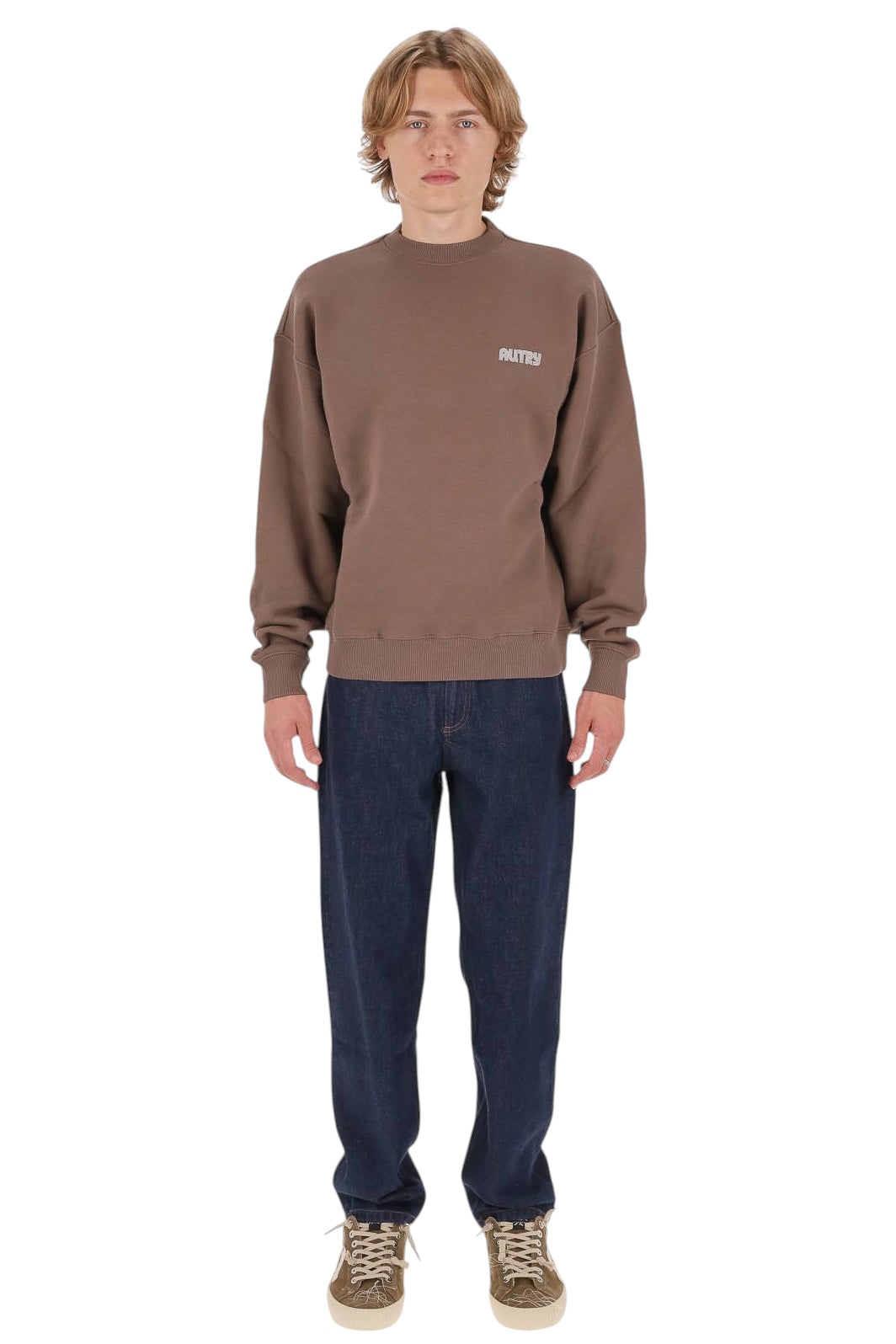 Autry Felpa girocollo in heavy jersey di cotone SWPX 115Q OXIDE 
