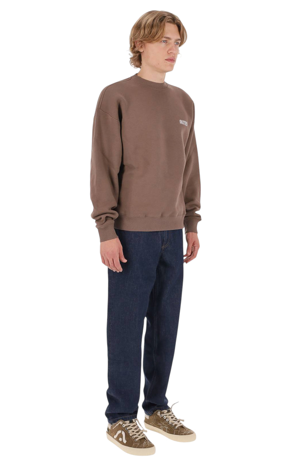 Autry Felpa girocollo in heavy jersey di cotone SWPX 115Q OXIDE 