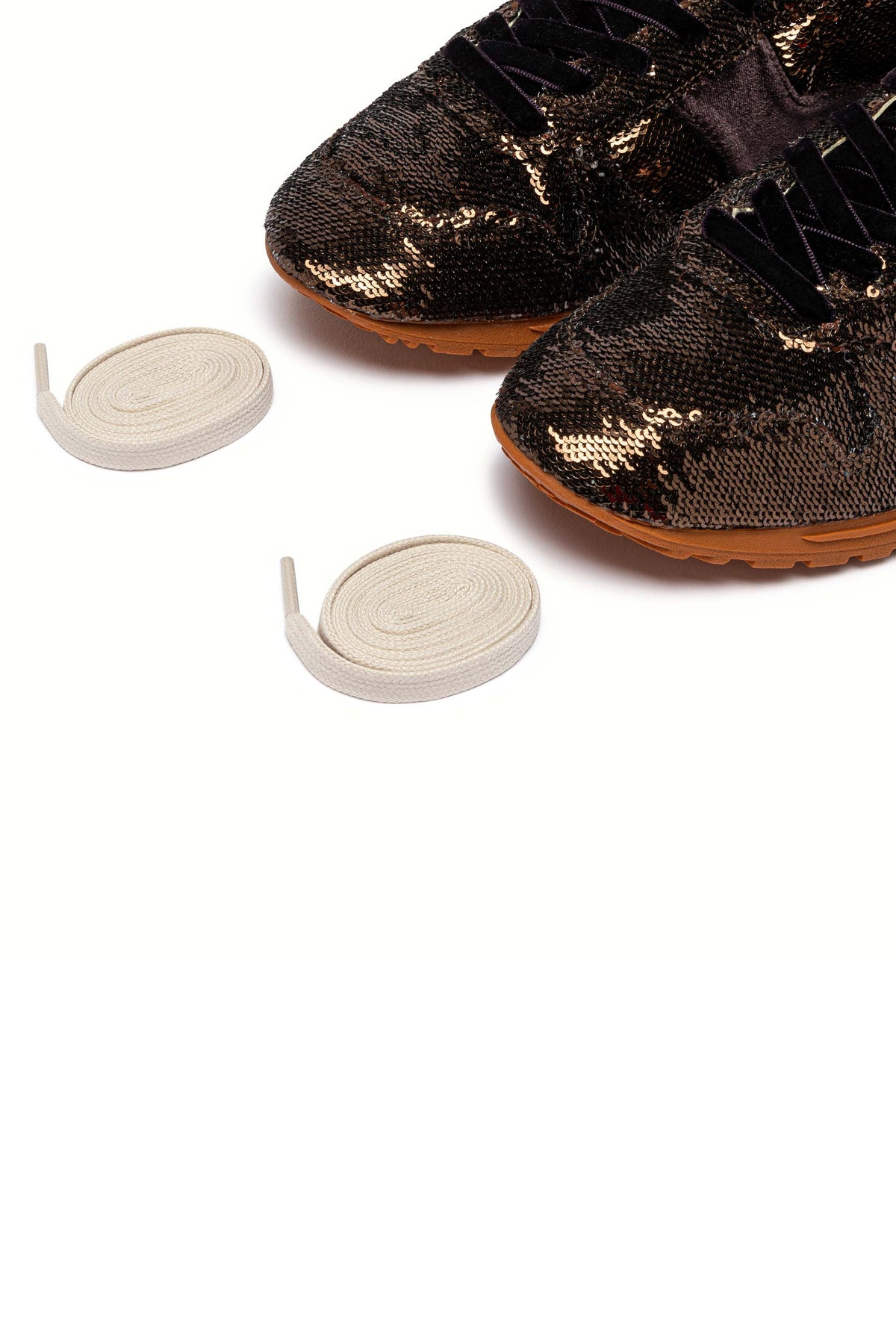 Autry Sneaker Windspin donna in velluto con paillettes Bronze/Chocolate WSLW EI01 BRON/CHOC 