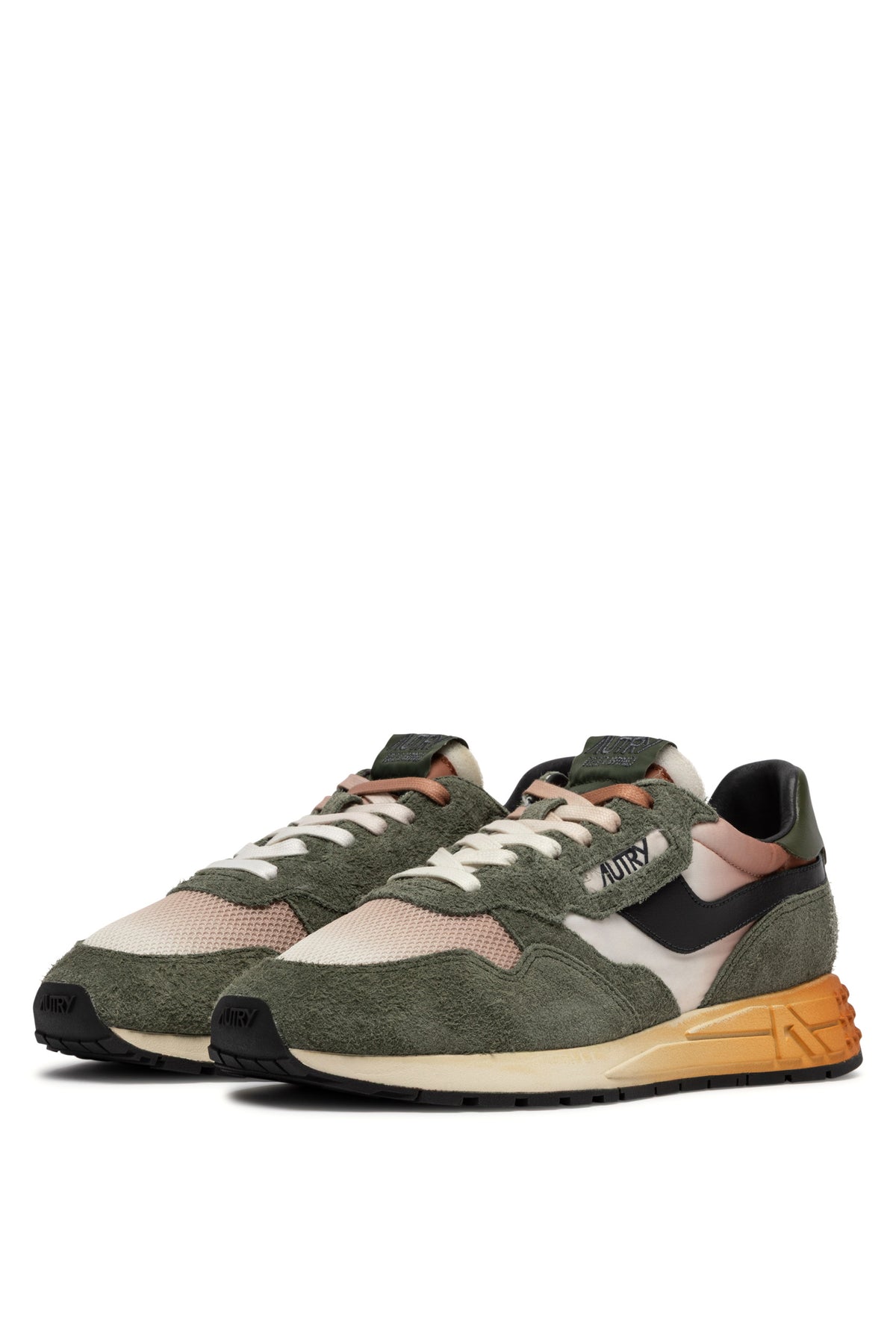 Autry Sneaker Reelwind in nylon - pelle e camoscio Desert/Salvia WWLM DI02 DES/SALV 