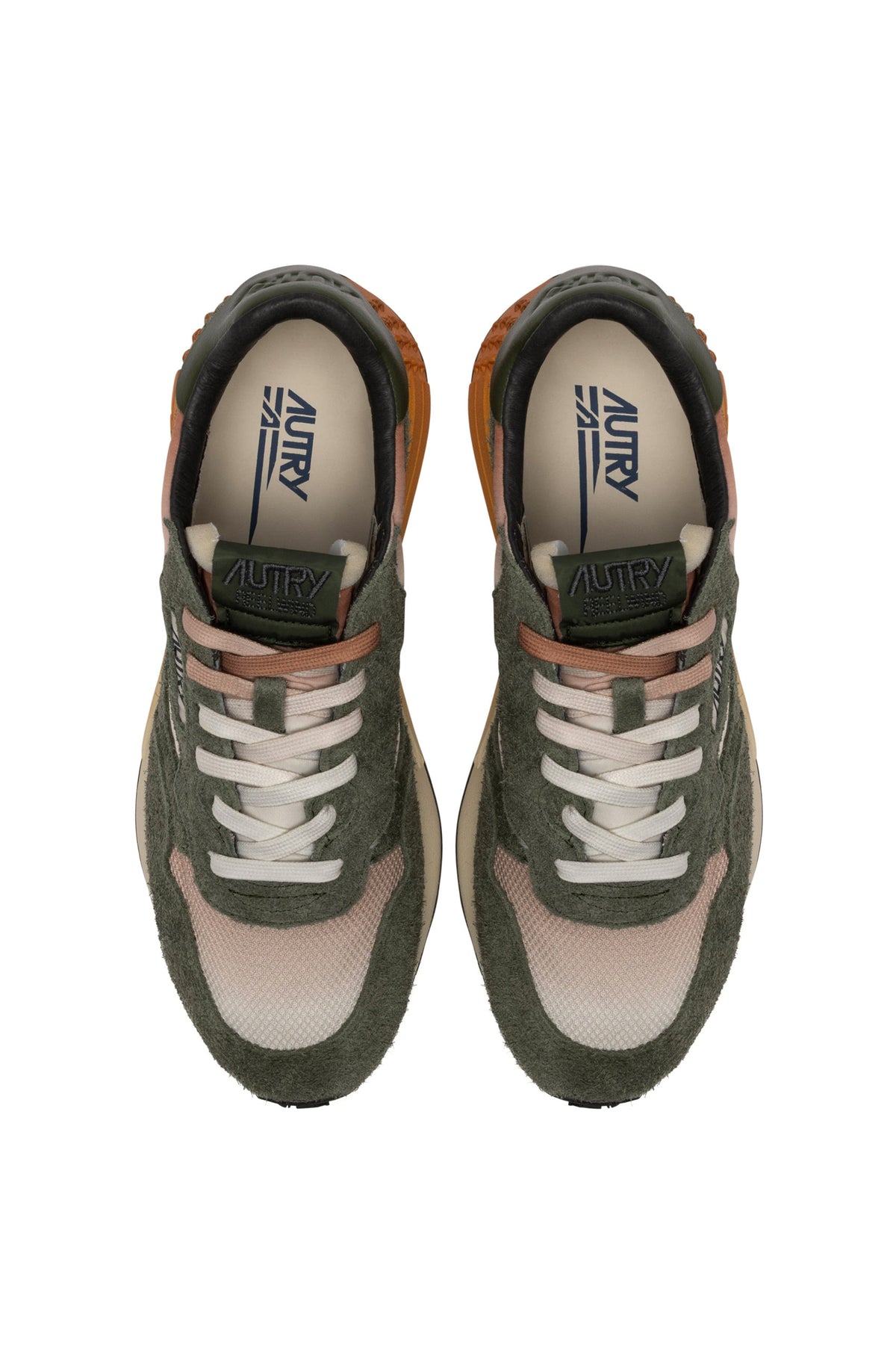 Autry Sneaker Reelwind in nylon - pelle e camoscio Desert/Salvia WWLM DI02 DES/SALV 
