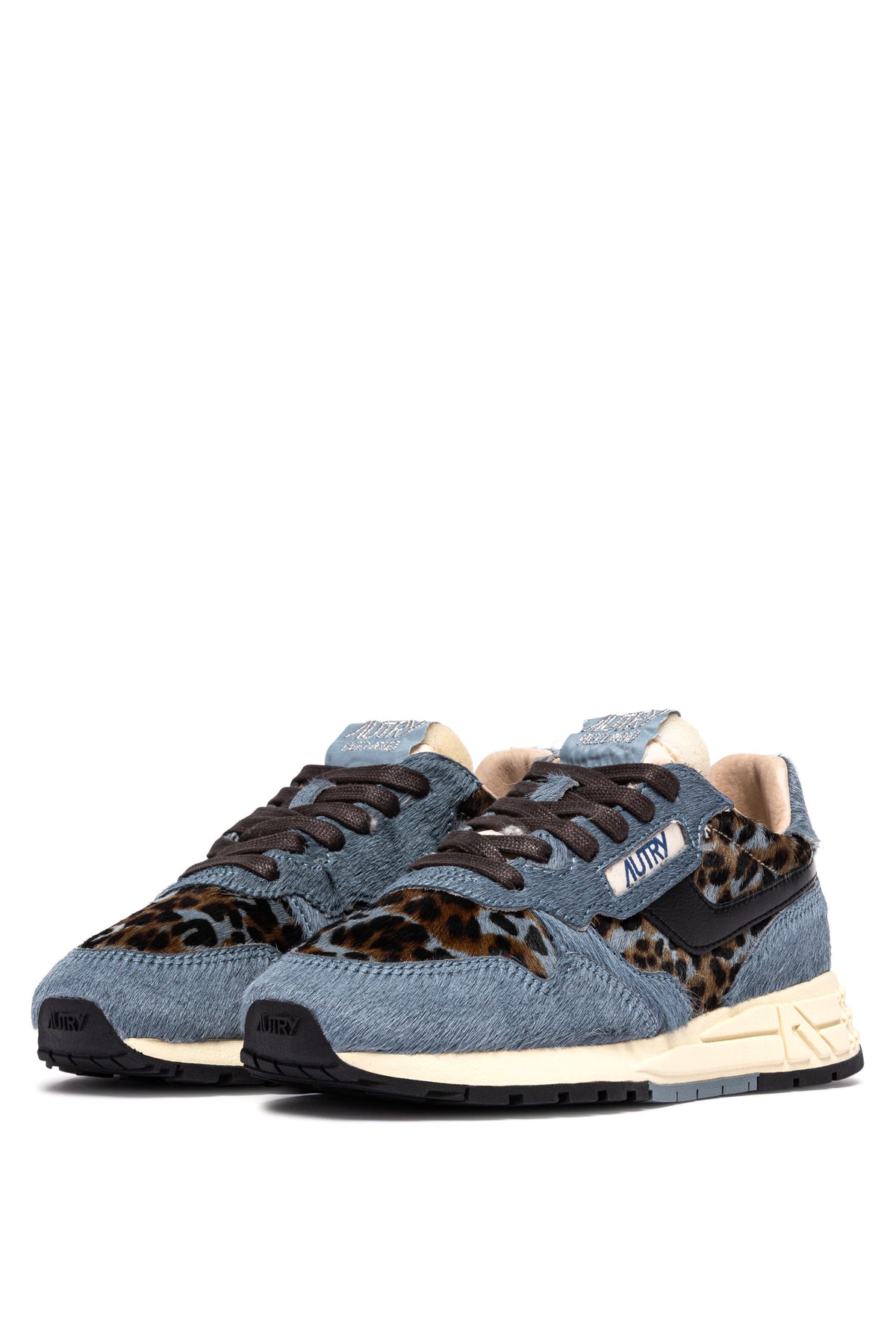 Autry Sneaker Reelwind donna in cavallino-pelle Blue Grey/nero WWLW OG02 BLUGR/BLK 