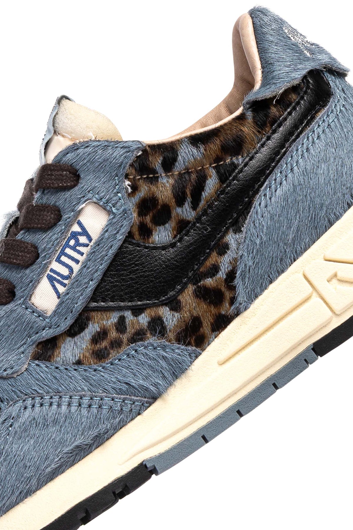 Autry Sneaker Reelwind donna in cavallino-pelle Blue Grey/nero WWLW OG02 BLUGR/BLK 