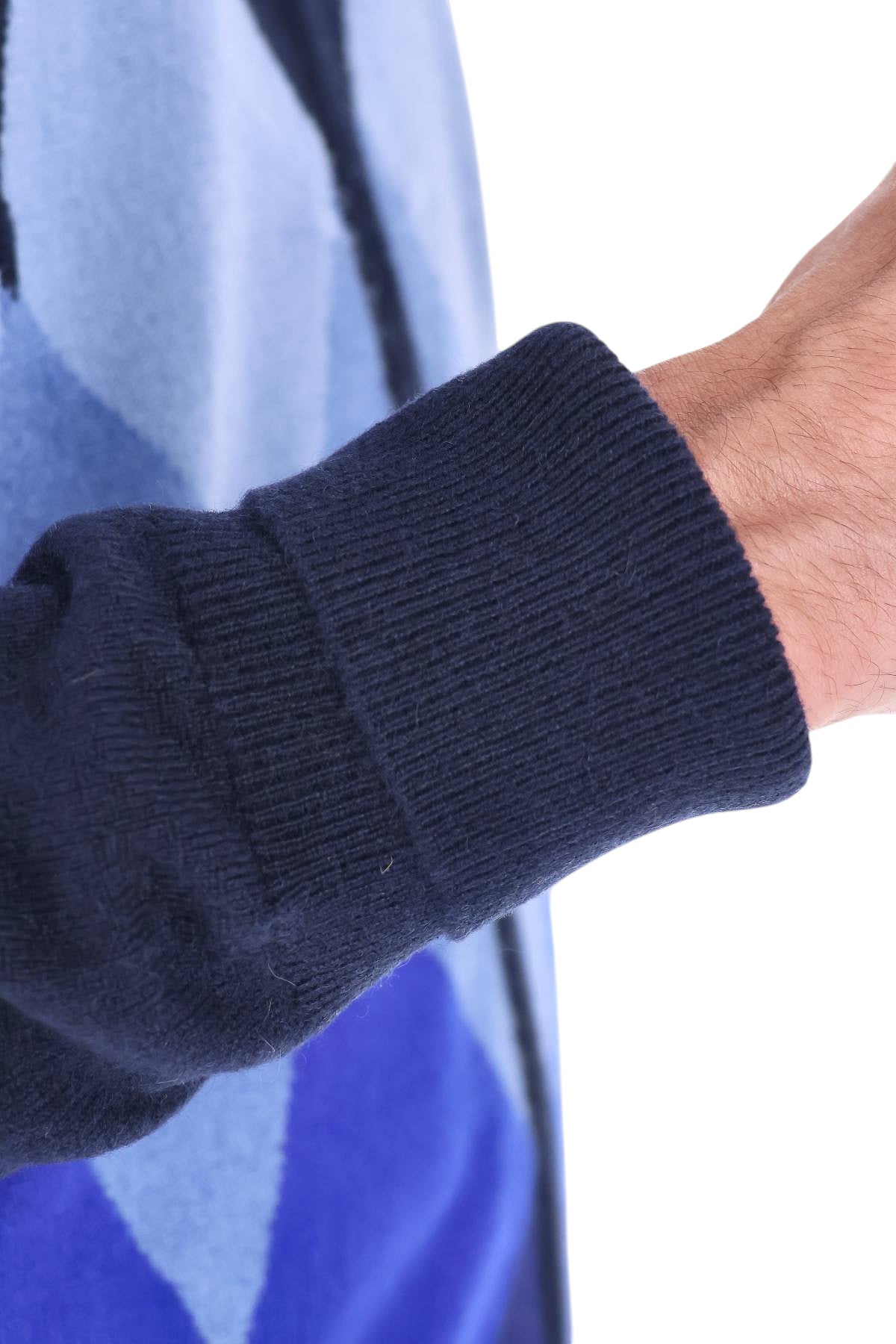 Ballantyne Maglia full zip in cashmere 1 filo fantasia Diamond B2K036-12KA8 93560 