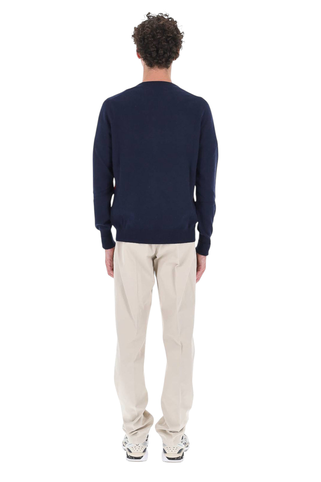 Ballantyne Maglia girocollo in cashmere 1 filo fantasia Diamond B2P000 12KA8 93562 