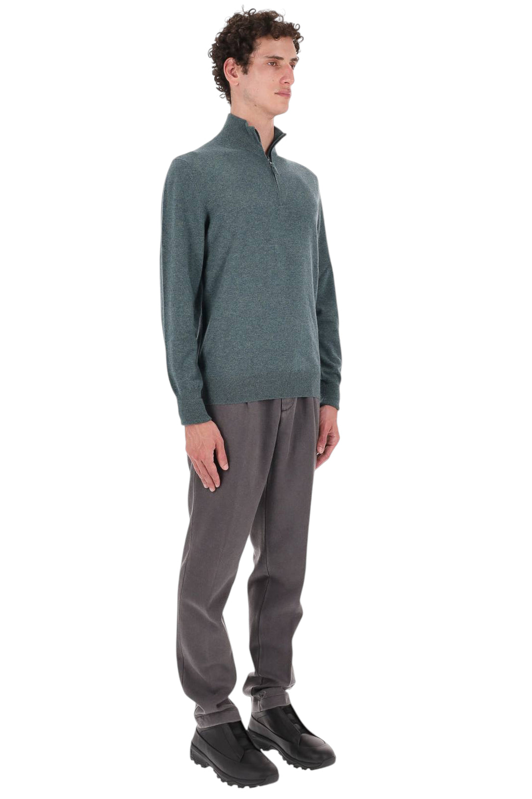 Ballantyne Maglia mezza zip in cashmere 1 filo B2P206-12K00 12512 