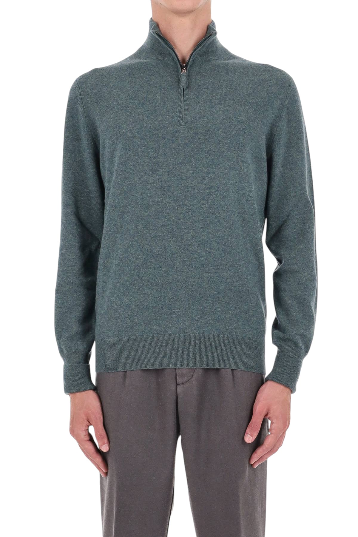 Ballantyne Maglia mezza zip in cashmere 1 filo B2P206-12K00 12512 