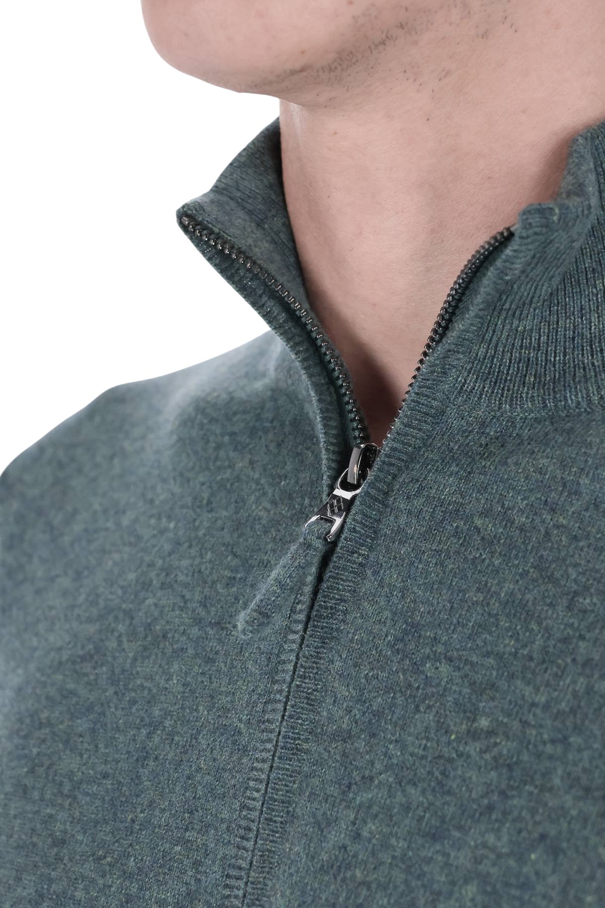 Ballantyne Maglia mezza zip in cashmere 1 filo B2P206-12K00 12512 