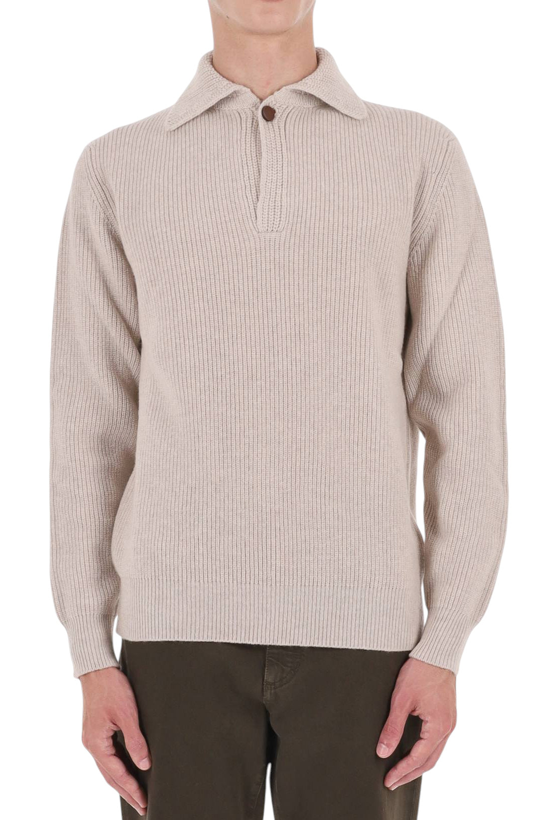 Ballantyne Polo-maglieria a costine in lana B2W201-7W067 15335 
