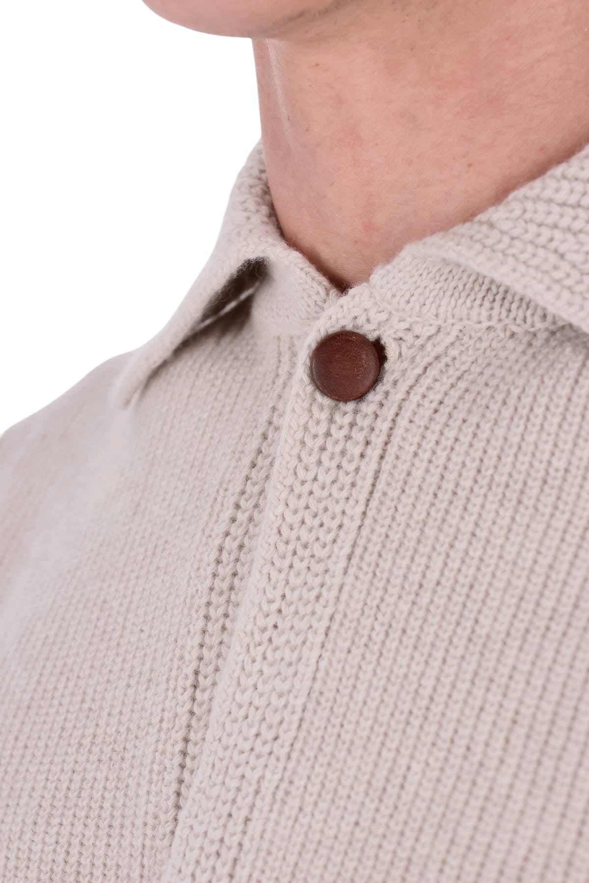 Ballantyne Polo-maglieria a costine in lana B2W201-7W067 15335 