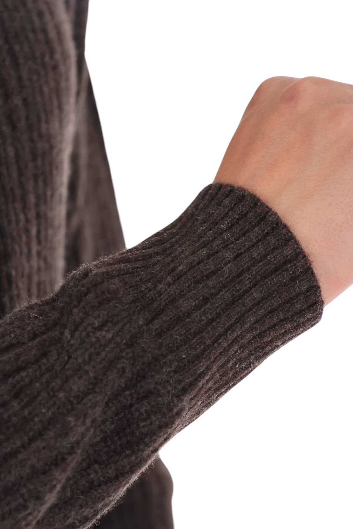 Ballantyne Maglia mezza zip in lana a trecce e coste ritorte B2W261 7W030 14724 