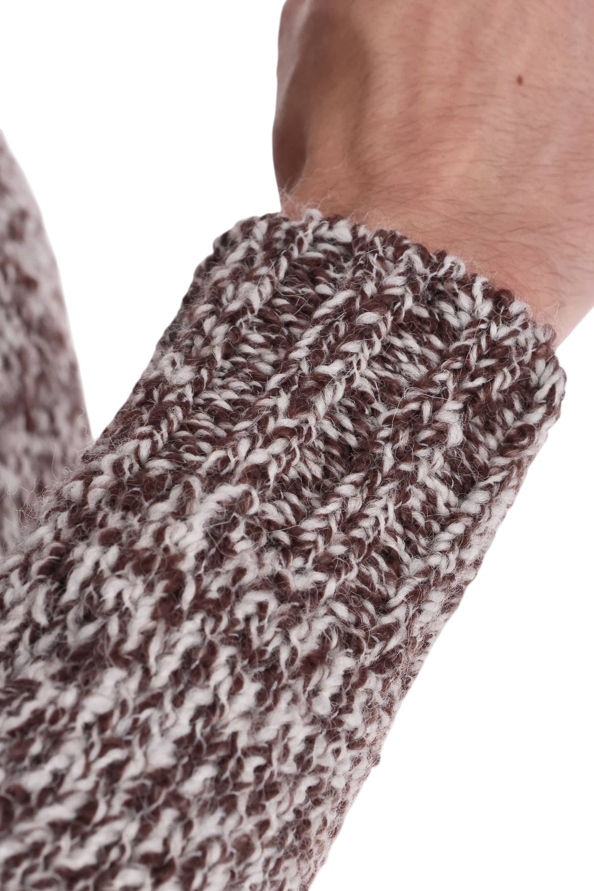 Ballantyne Maglia girocollo Raw Diamond mouliné in lana-alpaca B4P180 3W072 98156 