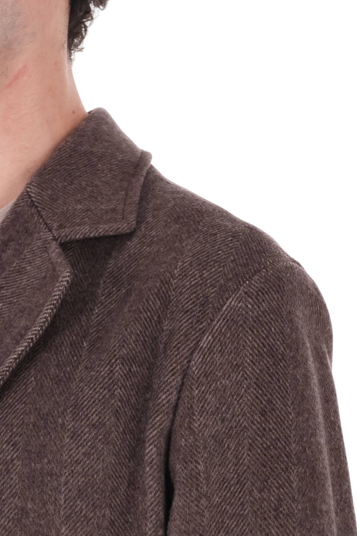 Barba Cappotto fantasia resca in puro cashmere 58075 0029 