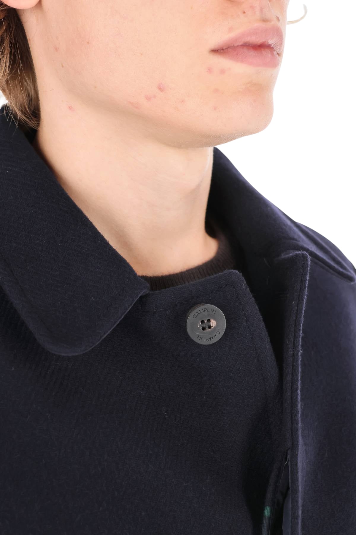 Camplin Cappotto North in lana NORTH OVERCOAT N BN 