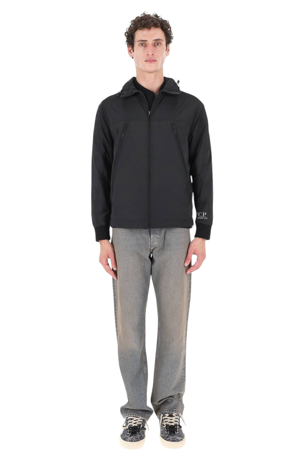 CP Company Giubbotto in lana merino con pettorina staccabile 21CMKN013A00 6390M 999 