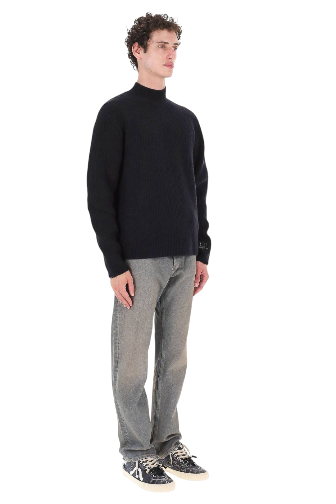 CP Company Lupetto in lana bouclé 21CMKN248A11 0784A/2 999 