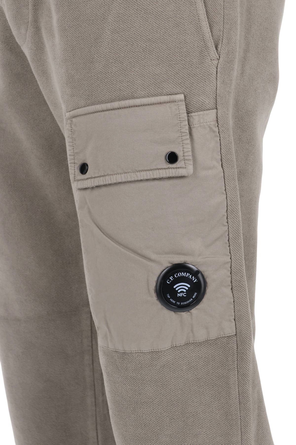 CP Company Pantalone cargo in felpa in cotone Brushed Emerized 21CMSP191A00 6614G 356 