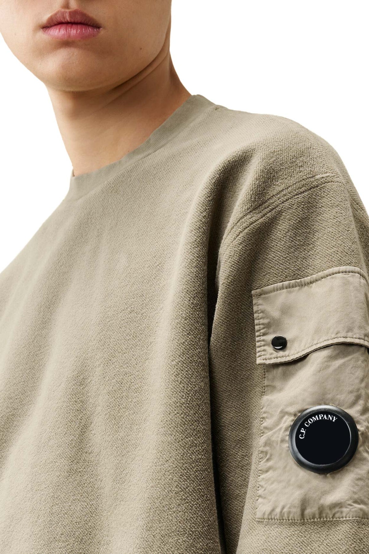 CP Company Felpa girocollo in cotone Brushed Emerized 21CMSS192A00 6614G 356 