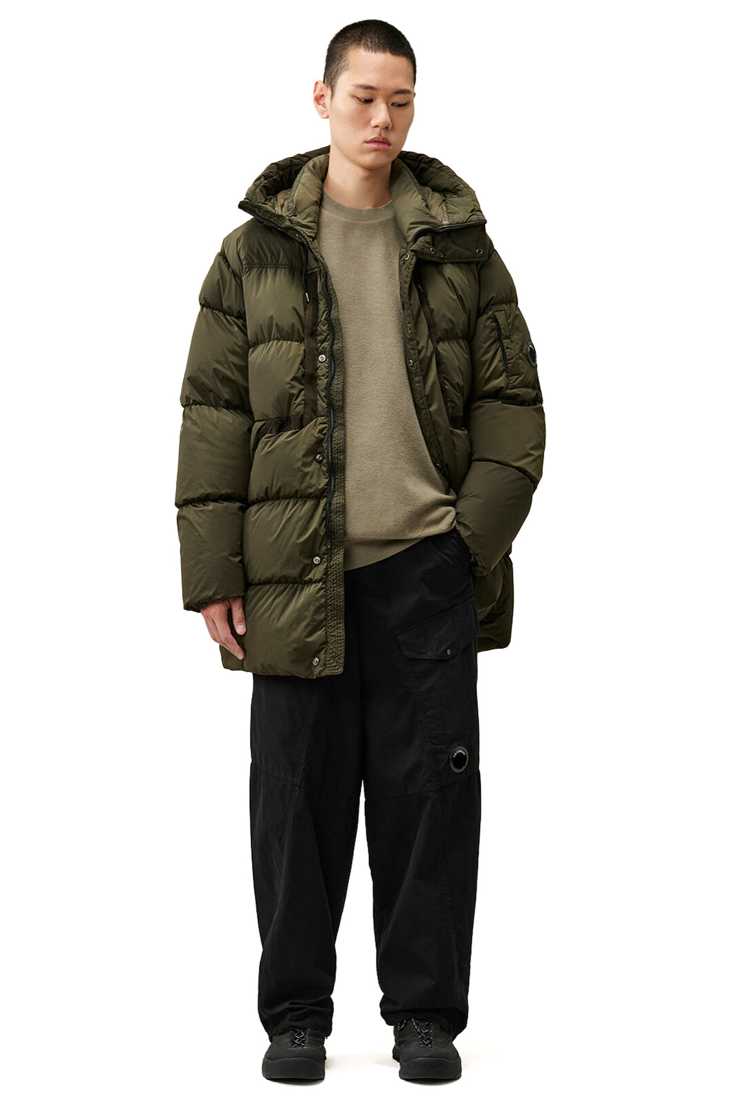 CP Company Felpa girocollo in cotone Brushed Emerized 21CMSS192A00 6614G 356 