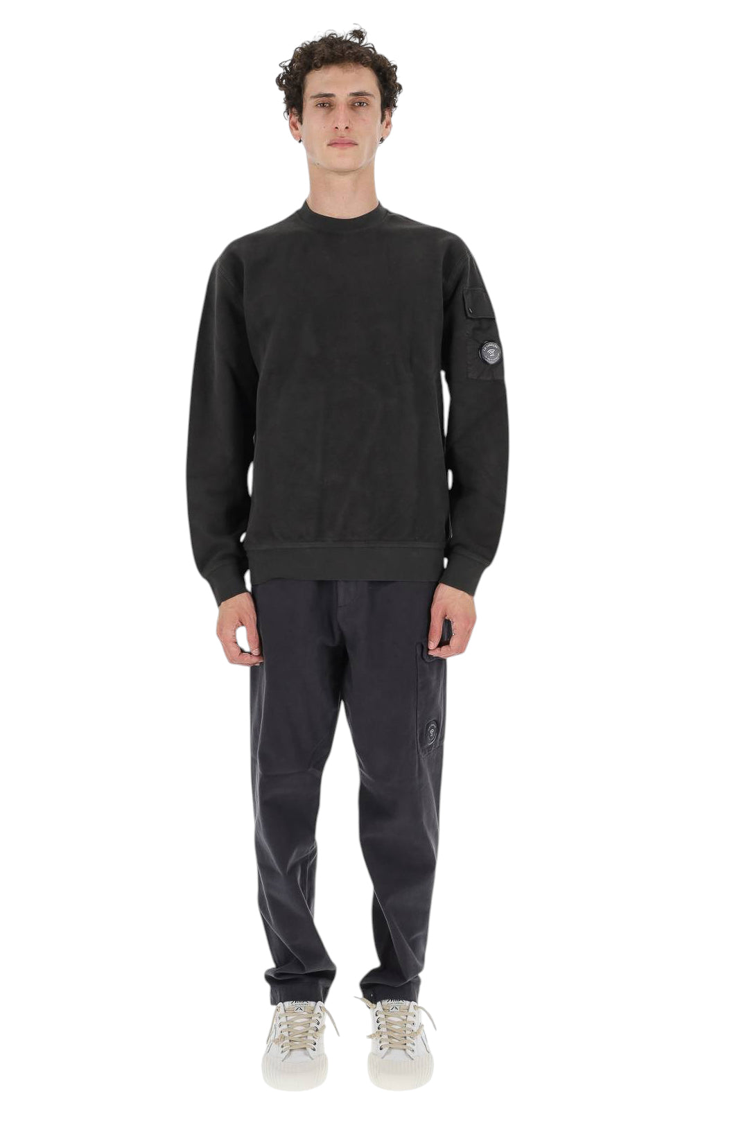 CP Company Felpa girocollo in cotone Brushed Emerized 21CMSS192A00 6614G/2 985 