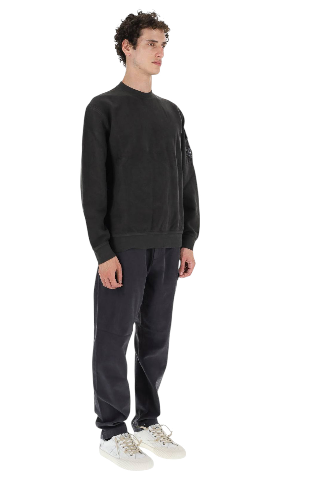 CP Company Felpa girocollo in cotone Brushed Emerized 21CMSS192A00 6614G/2 985 