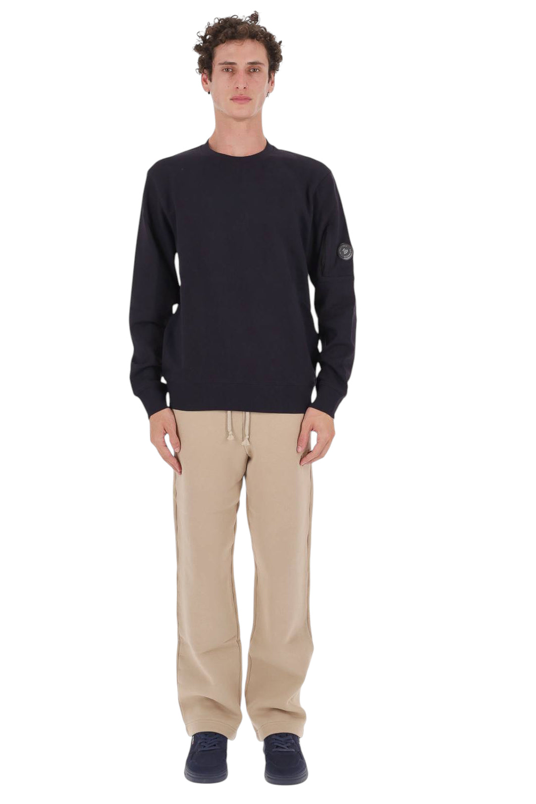 CP Company Felpa girocollo in cotone Diagonal Fleece RCCMSS713A00 5086W 888 