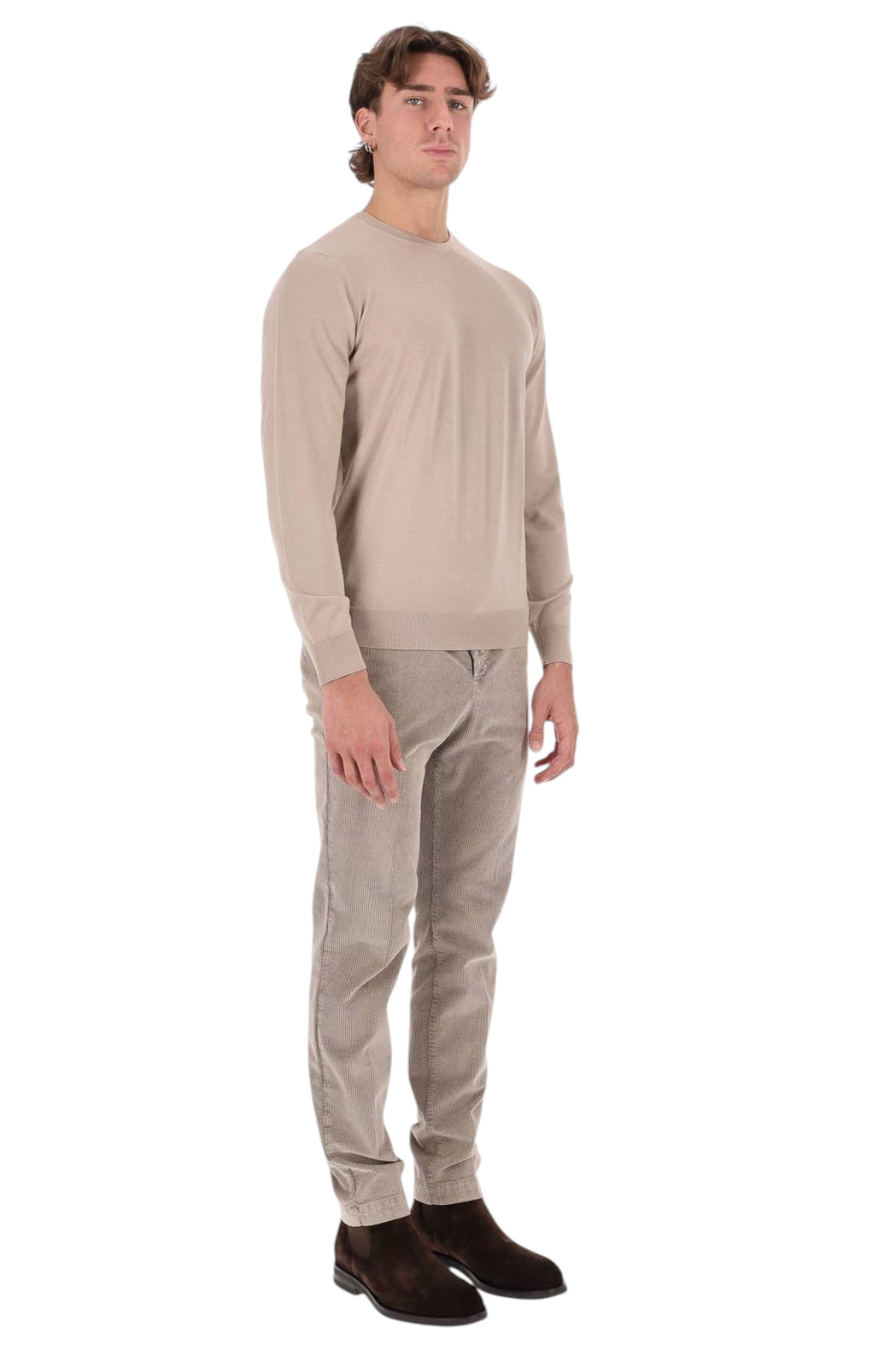 Drumohr Maglia girocollo in lana 140's Modern fit D0D103/2 509 