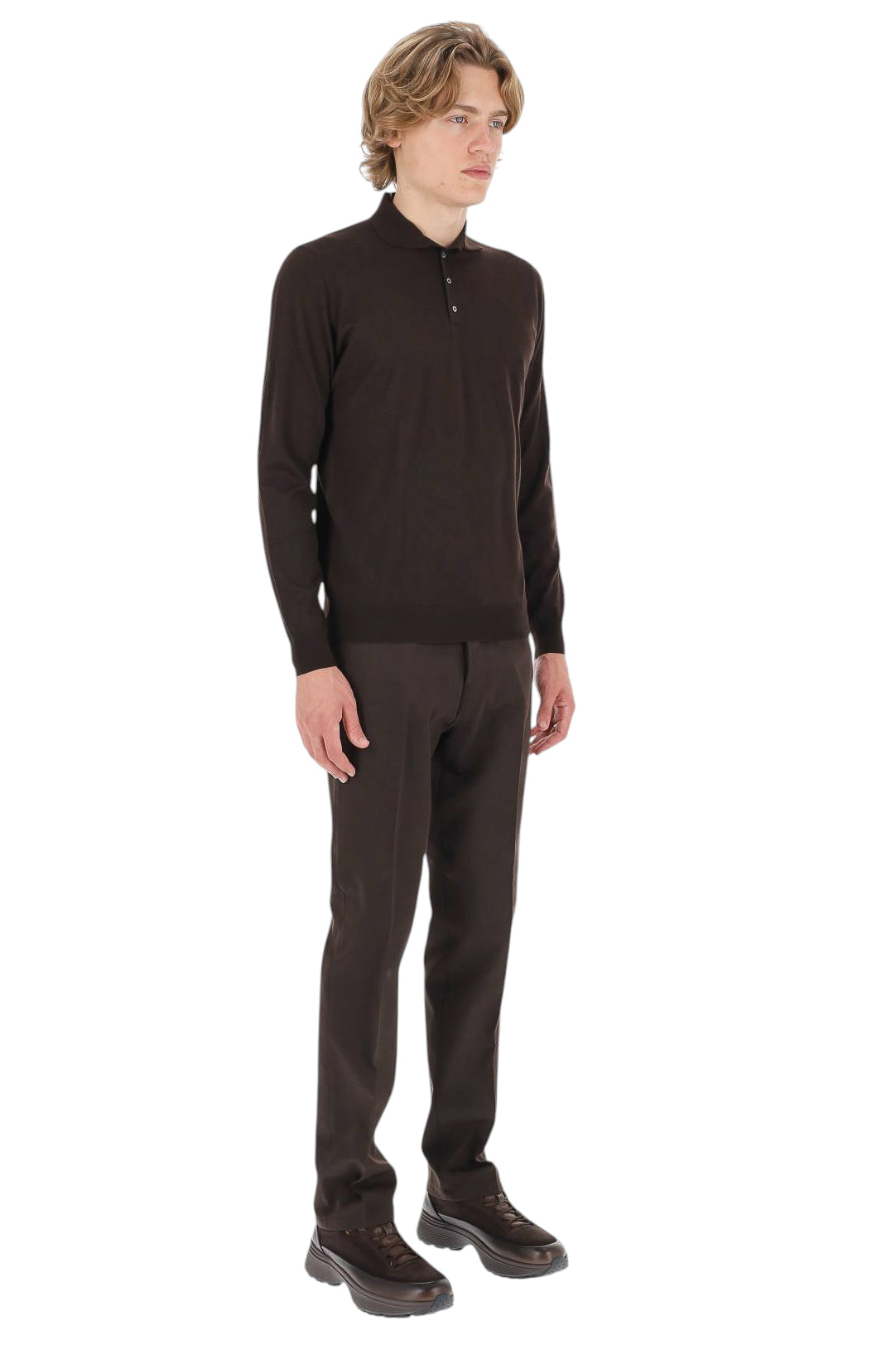 Drumohr Polo in lana 140's Modern fit D0D145 595 