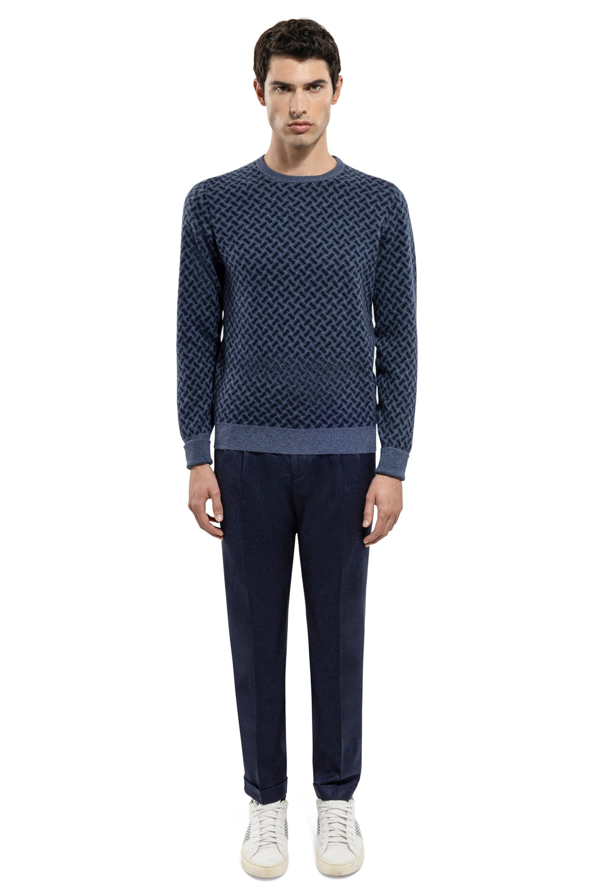 Drumohr Maglia girocollo biscottino in cashmere D2K103/3 AI71 