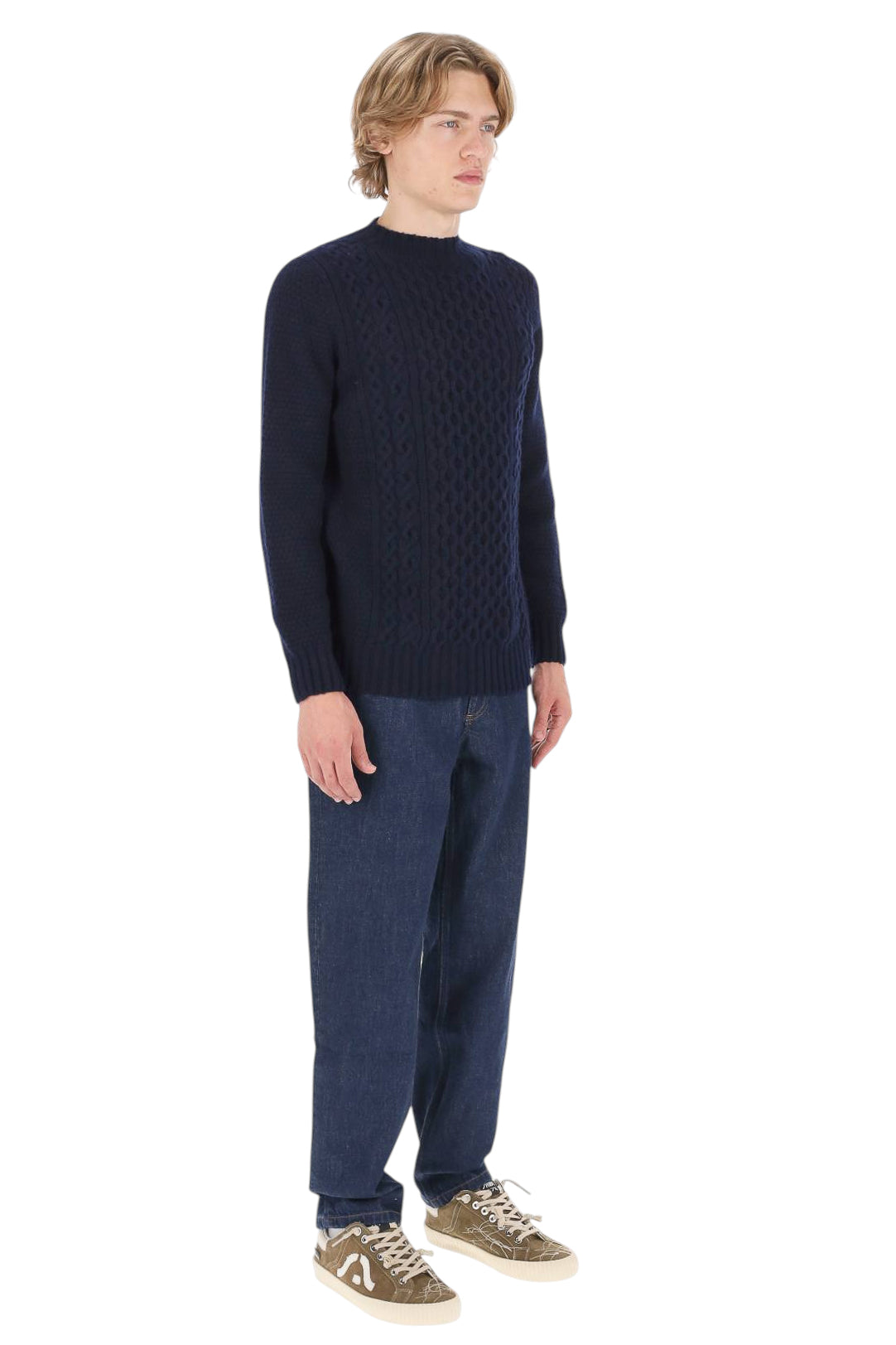 Drumohr Lupetto aran a trecce in lana di agnello D4W125ARL/2 790 