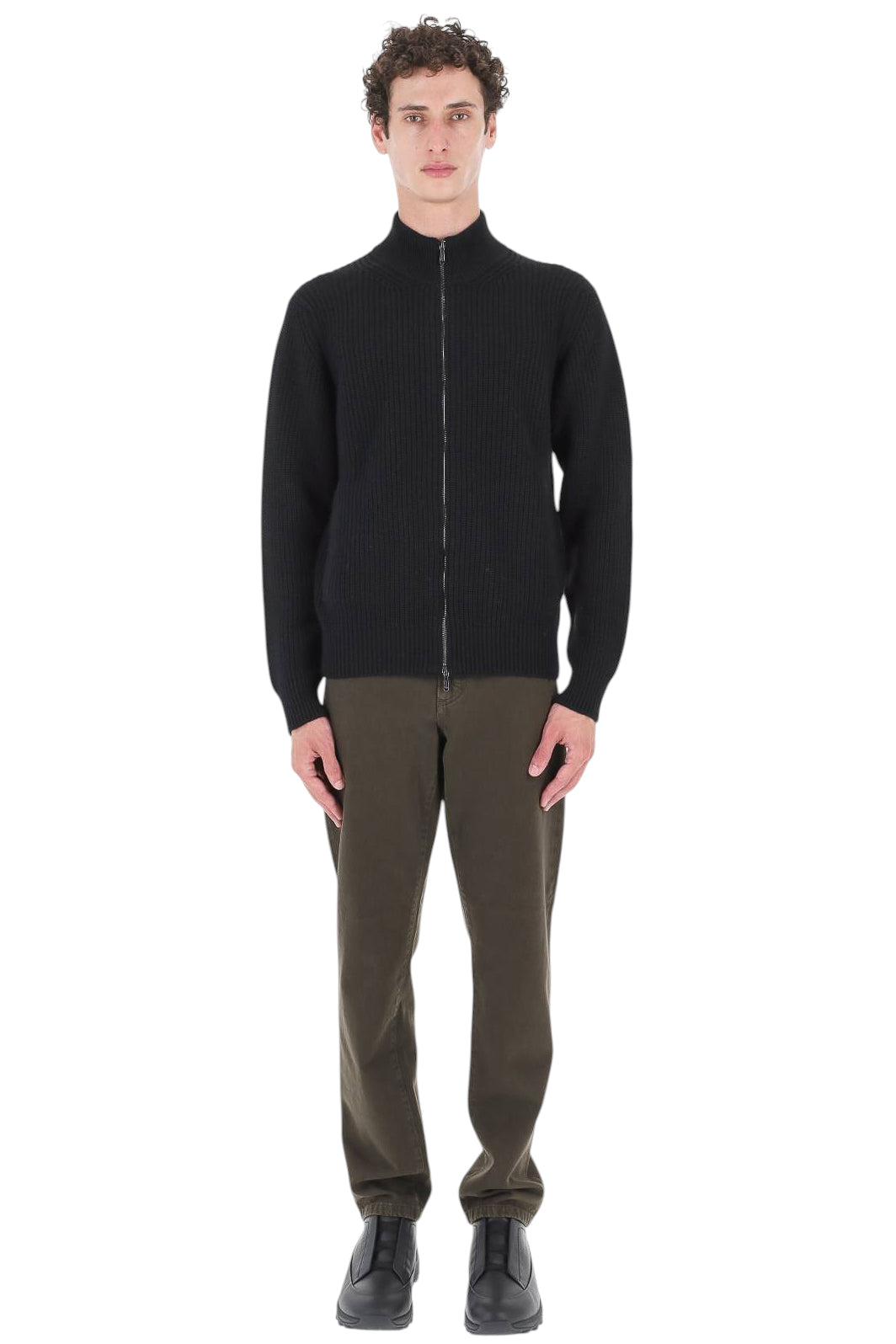 Drumohr Cardigan full zip in lana merino D50202PNL 690 