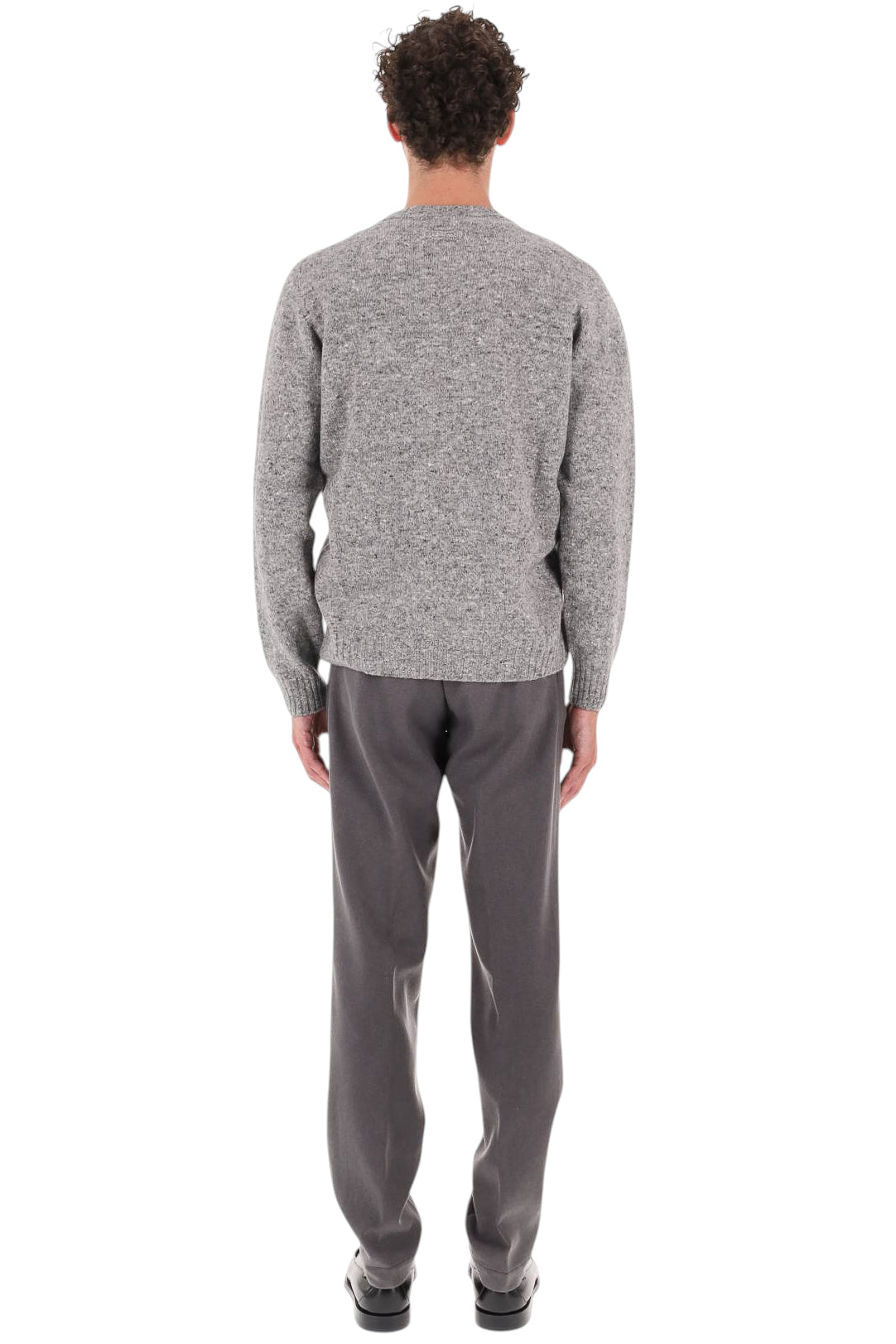 Drumohr Maglia girocollo sale e pepe in lana-cashmere D5SK103NL 635 