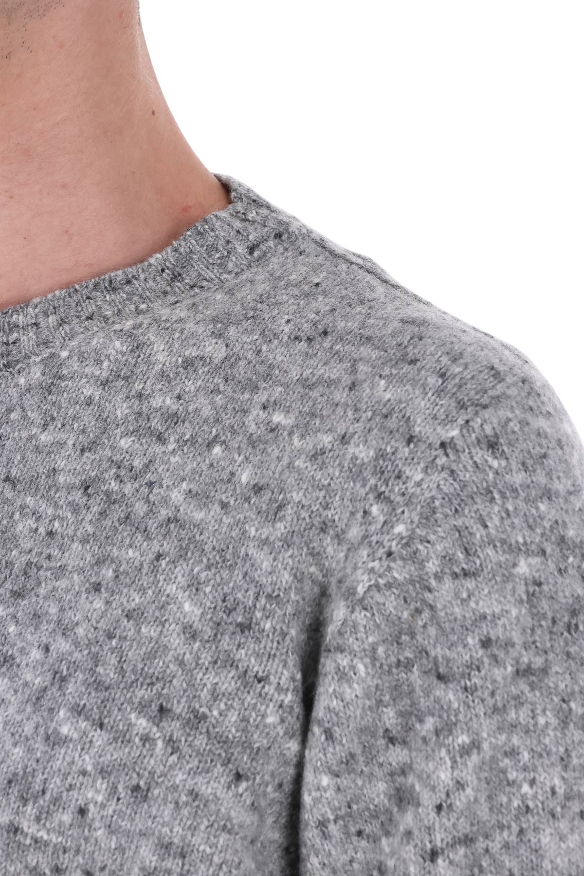 Drumohr Maglia girocollo sale e pepe in lana-cashmere D5SK103NL 635 