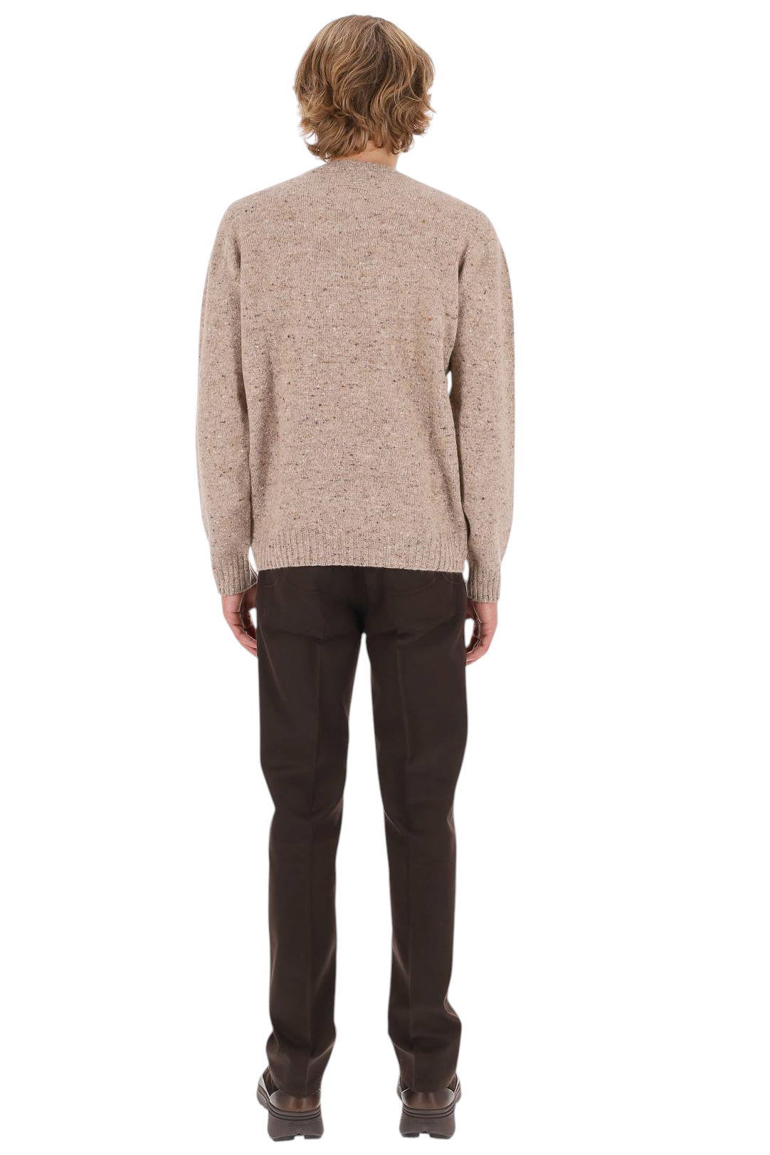 Drumohr Maglia girocollo sale e pepe in lana-cashmere D5SK103NL/2 520 