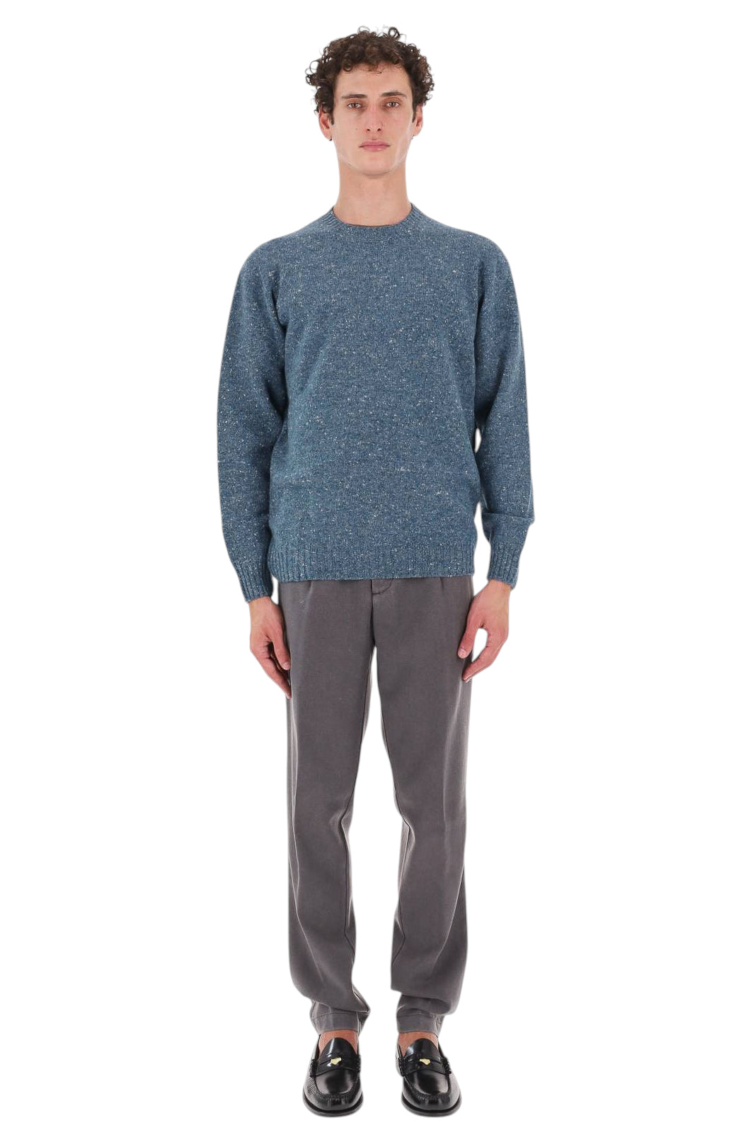 Drumohr Maglia girocollo sale e pepe in lana-cashmere D5SK103NL/3 419 