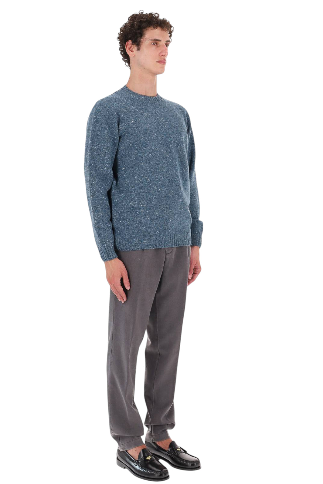 Drumohr Maglia girocollo sale e pepe in lana-cashmere D5SK103NL/3 419 