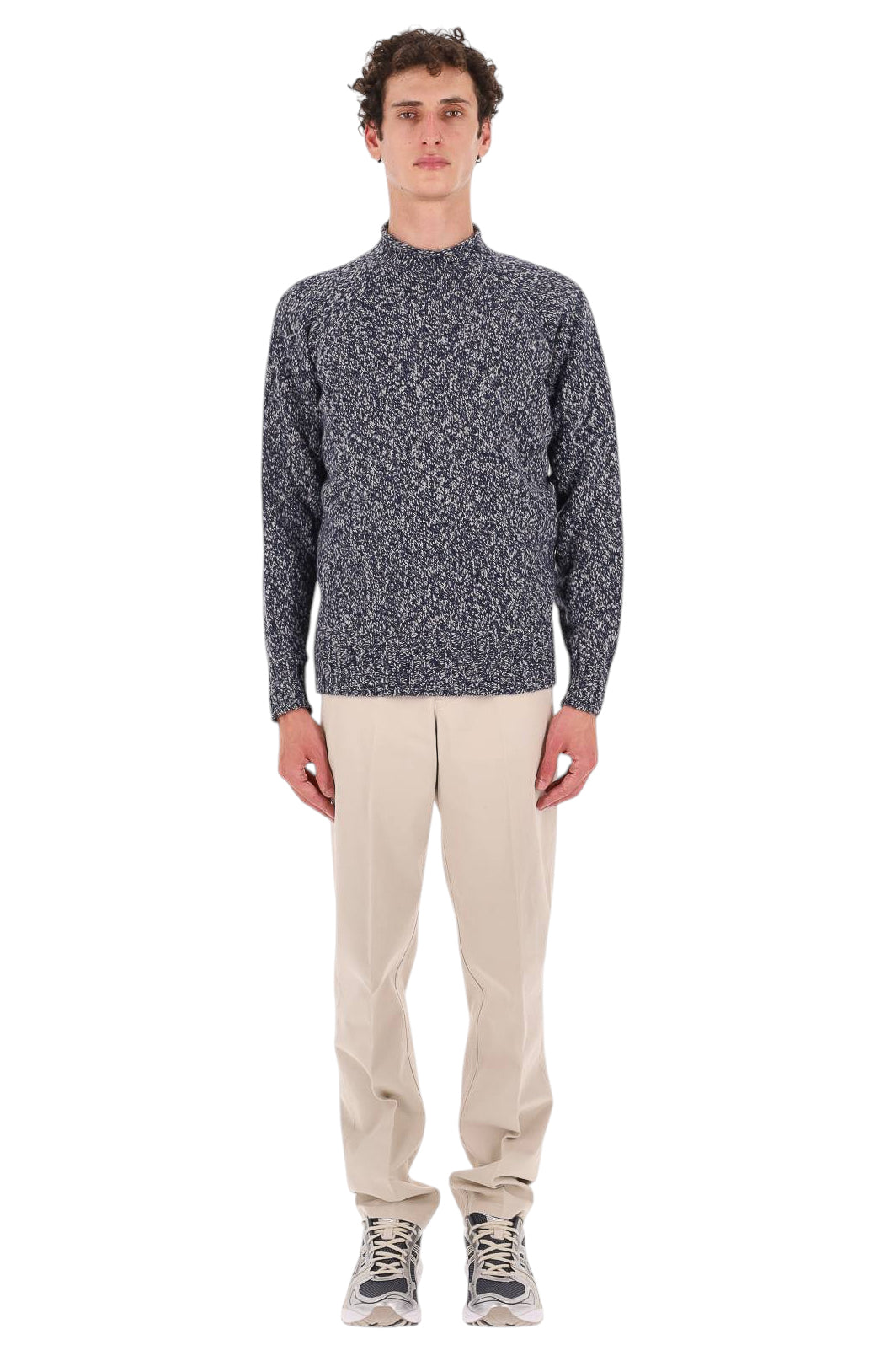 Drumohr Maglia girocollo mélange in lana di agnello D5W144MR/2 M790 