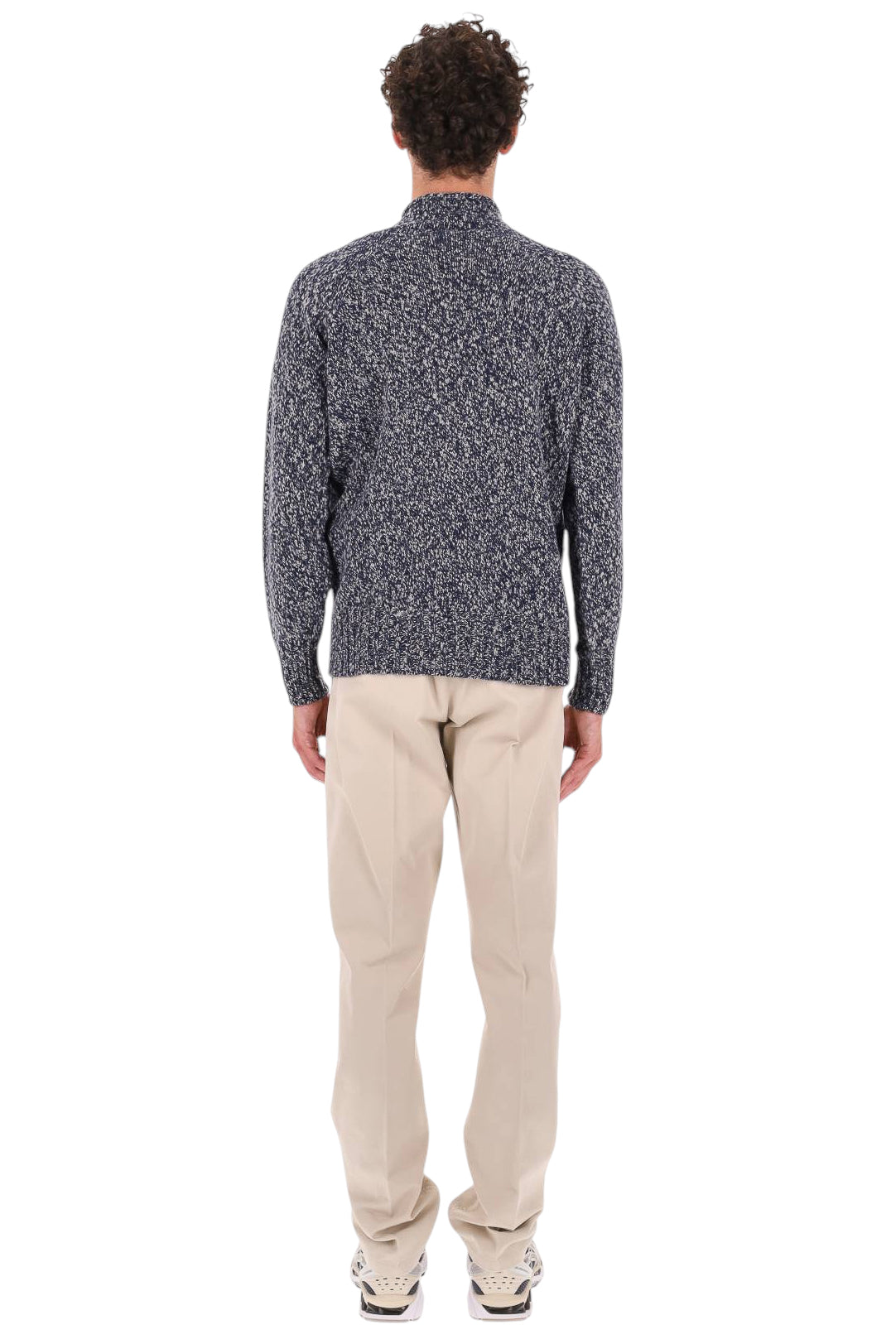 Drumohr Maglia girocollo mélange in lana di agnello D5W144MR/2 M790 