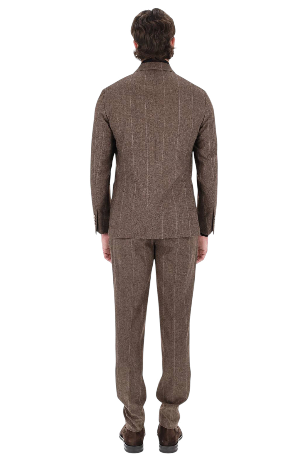 Eleventy Abito doppiopetto gessato in lana-cotone-cashmere N75ABUB01 TES0N058 05 