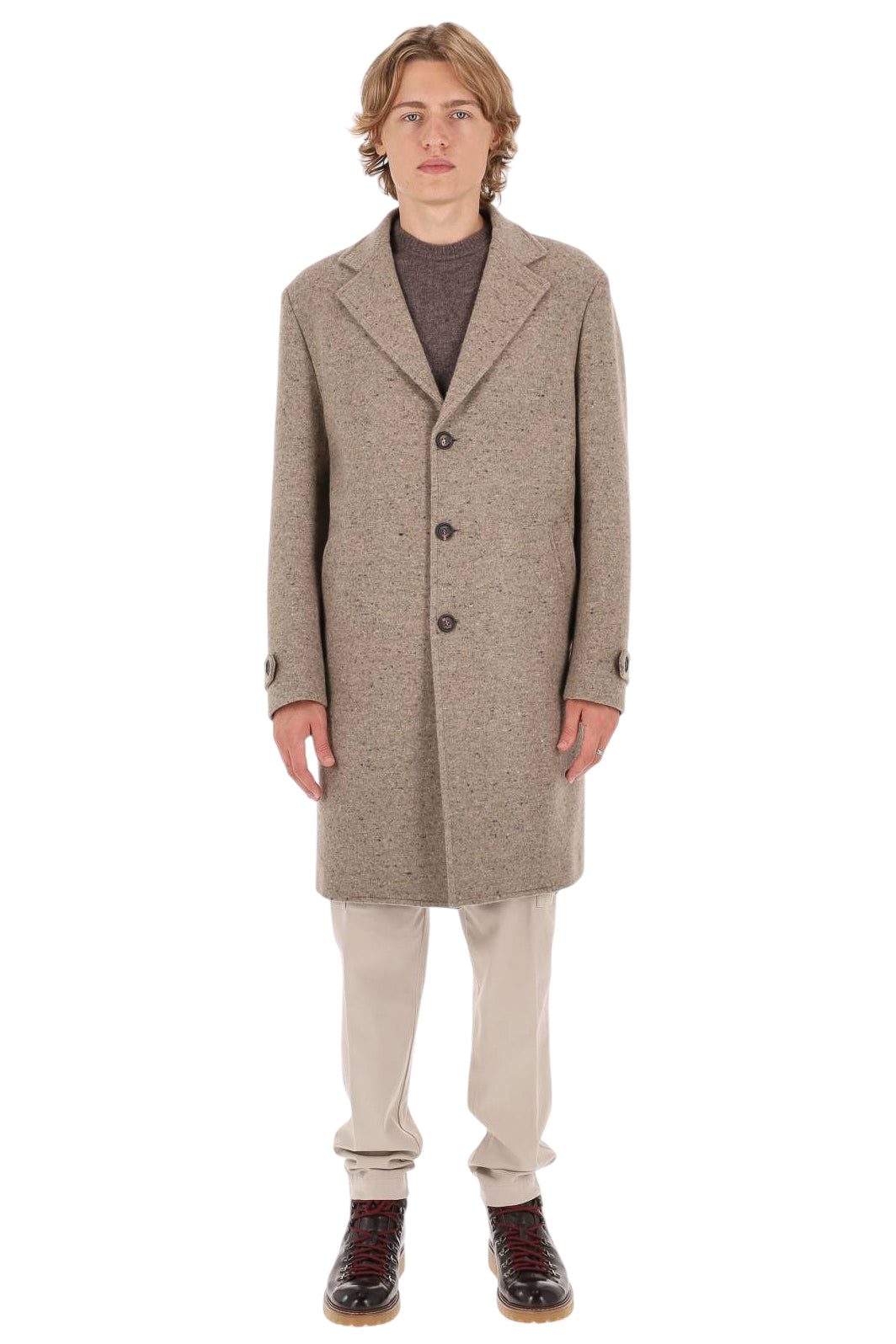 Eleventy Cappotto sale e pepe in lana-cashmere N75CAPL04 TES0L111 80 