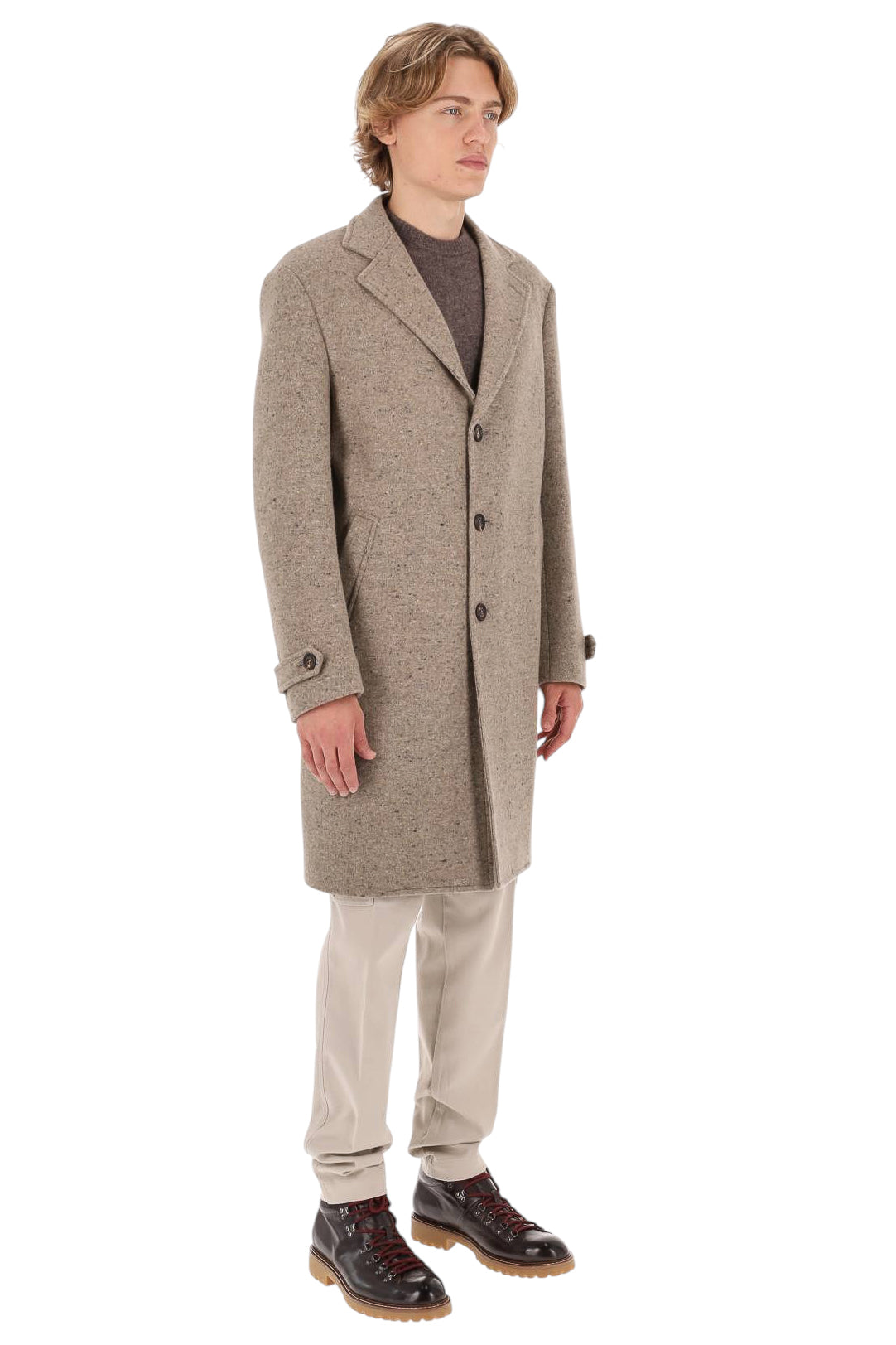 Eleventy Cappotto sale e pepe in lana-cashmere N75CAPL04 TES0L111 80 
