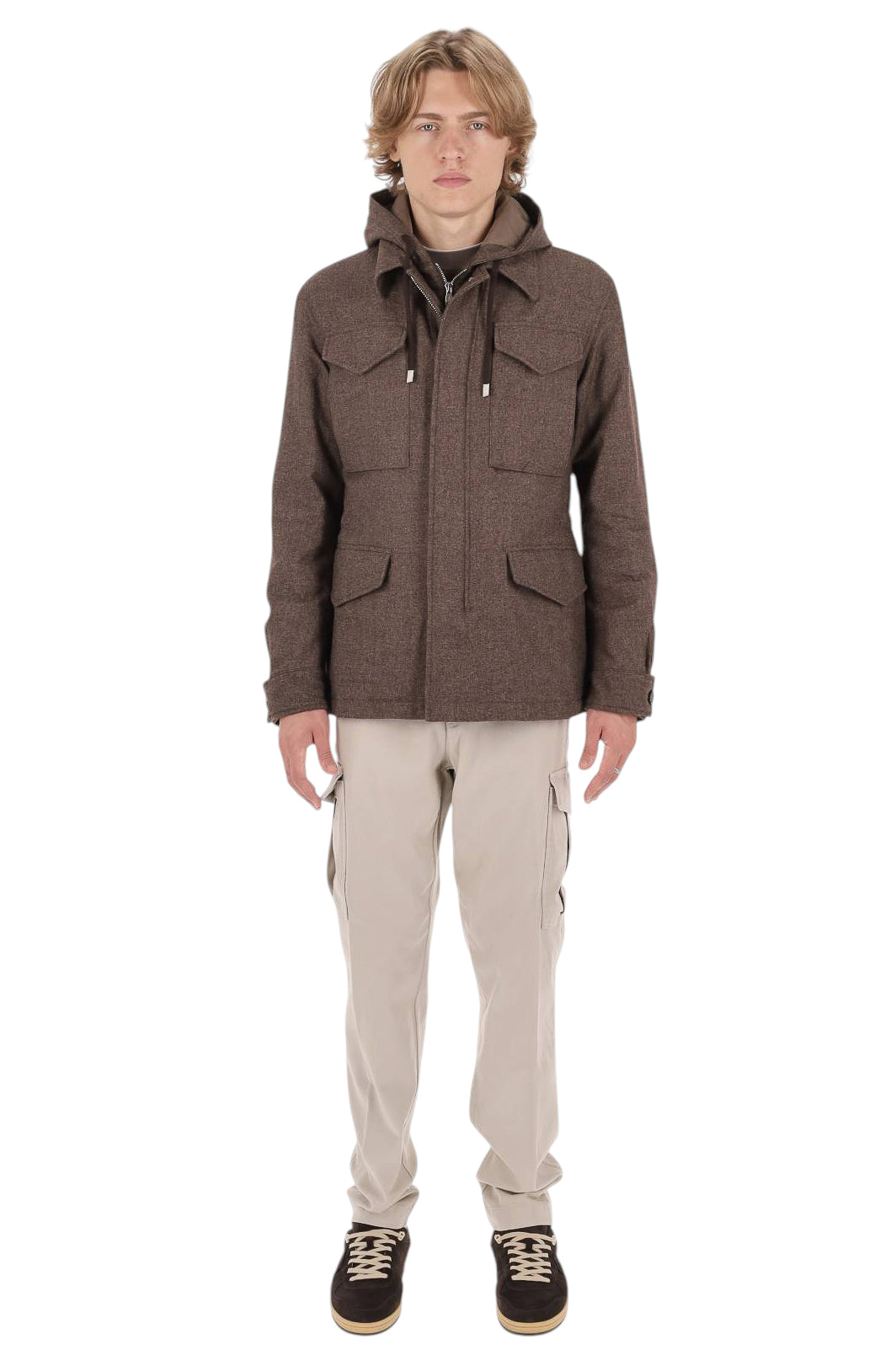 Eleventy Sahariana in lana-cotone-cashmere N75GBTN11 TES0N047 05 