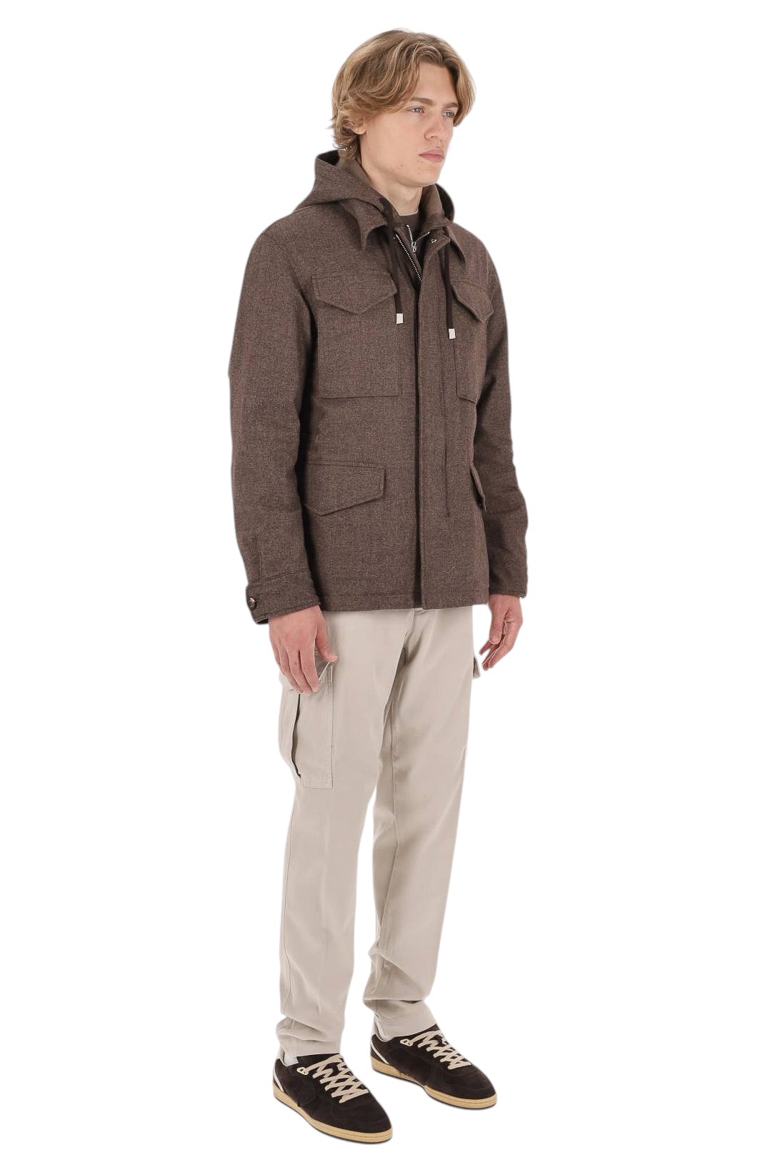 Eleventy Sahariana in lana-cotone-cashmere N75GBTN11 TES0N047 05 