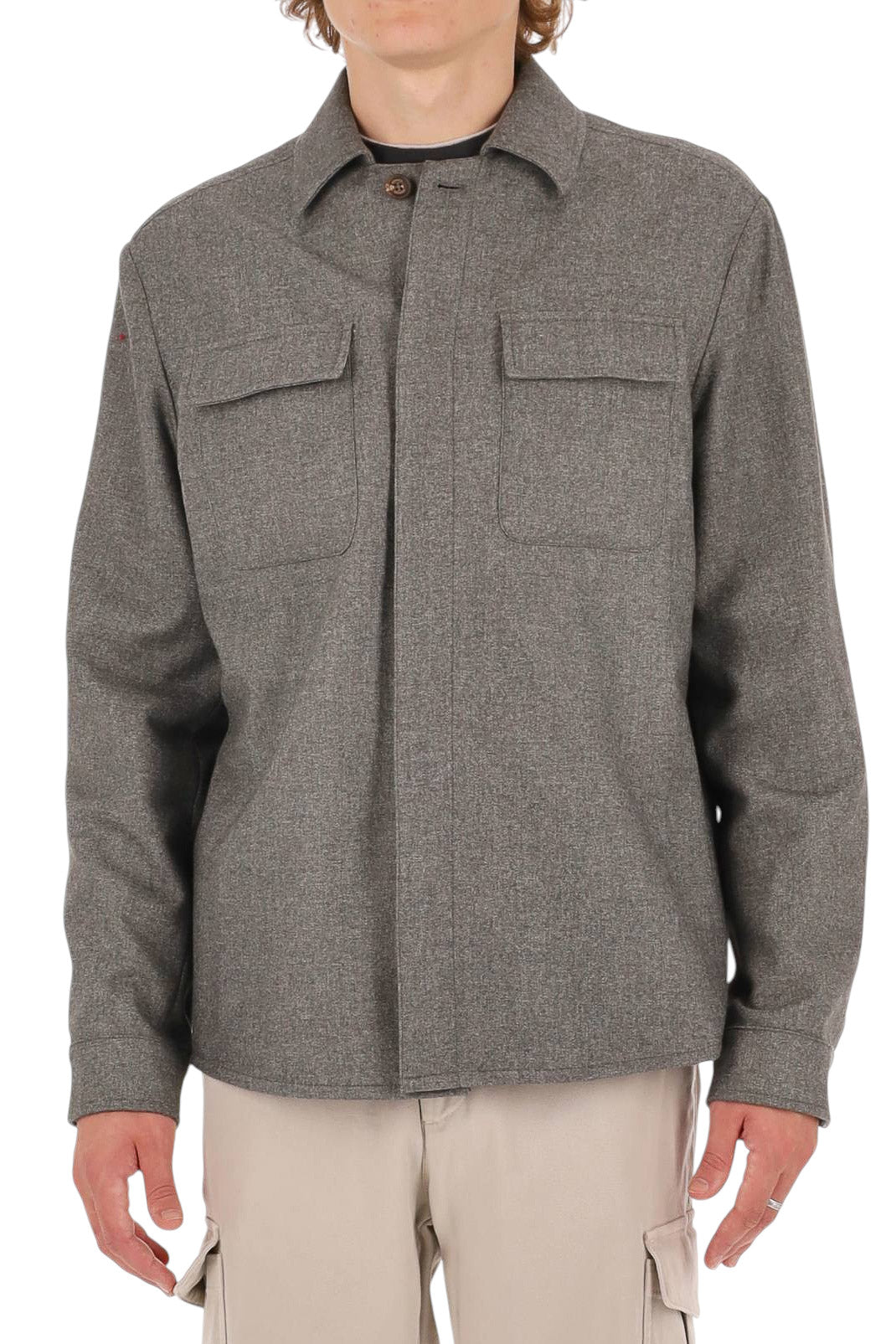 Eleventy Overshirt in lana-cotone-cashmere N75GIAK08 TES0N047 07 