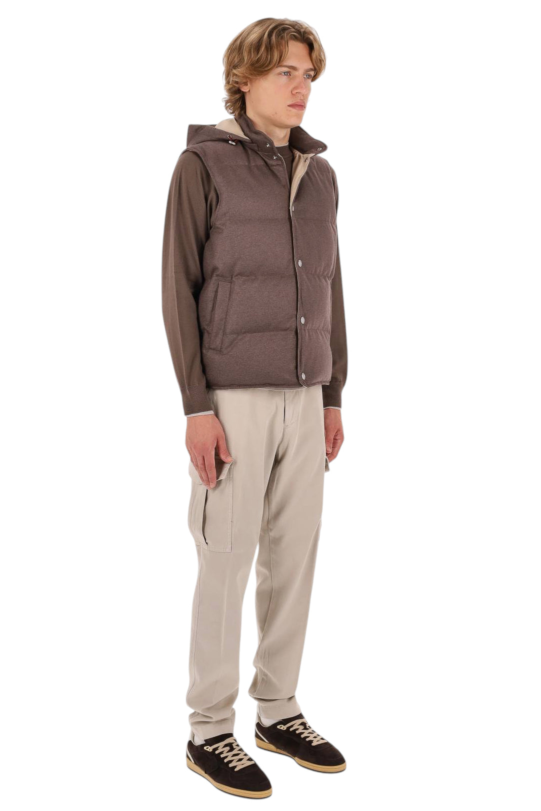 Eleventy Gilet imbottito in cashmere N75GILH04 TES0N168 05 