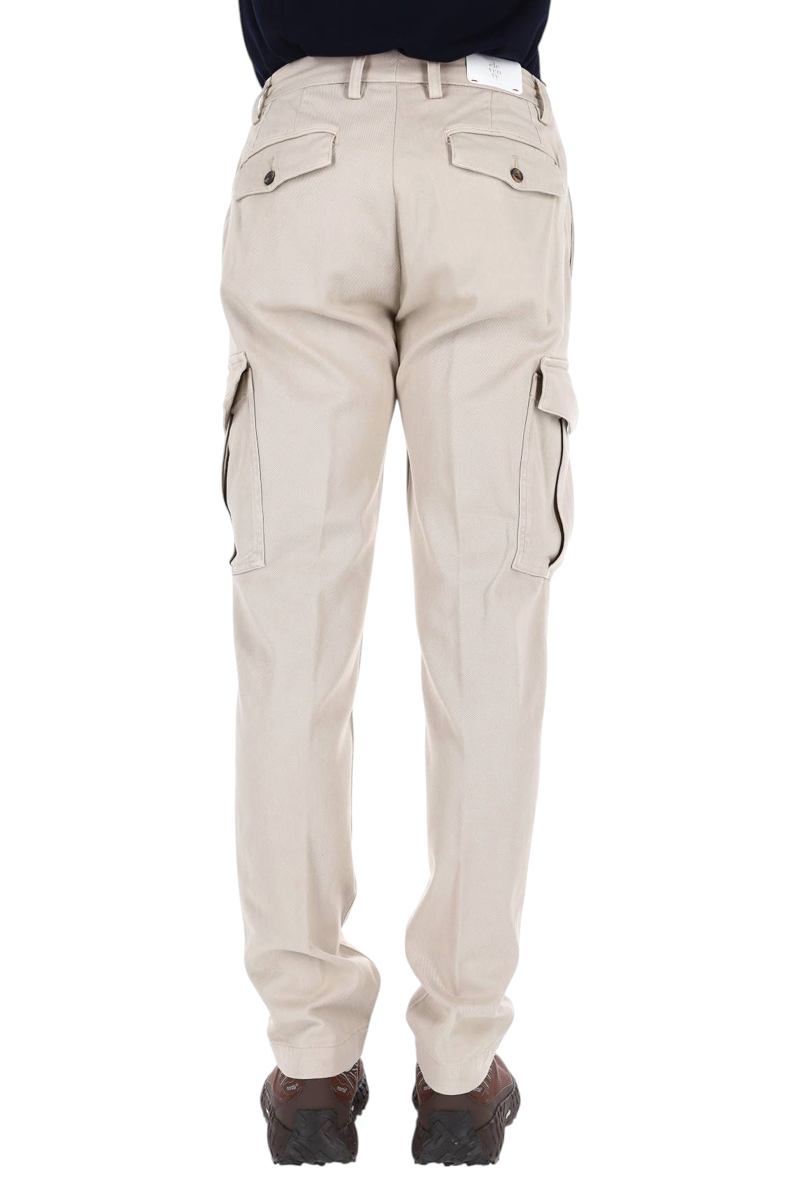 Eleventy Pantalone cargo in lyocell-cotone N75PANN05 TET0N002 02 